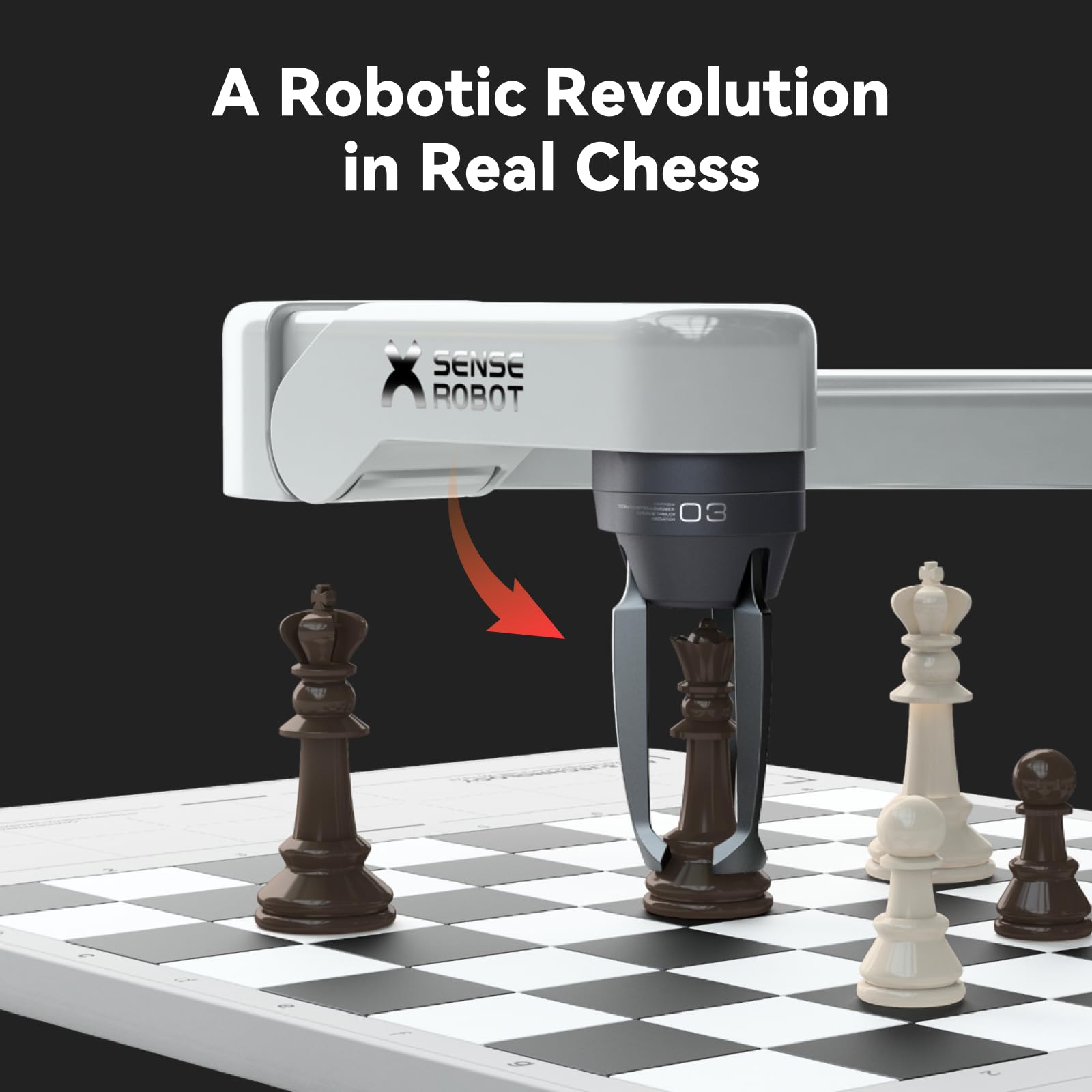 AI Chess Robot with Robotic Arm Electronic Computer Chess Board– 25 AI Levels, 1200+ Exercises, Endgame Trainer, Classic Game Replay