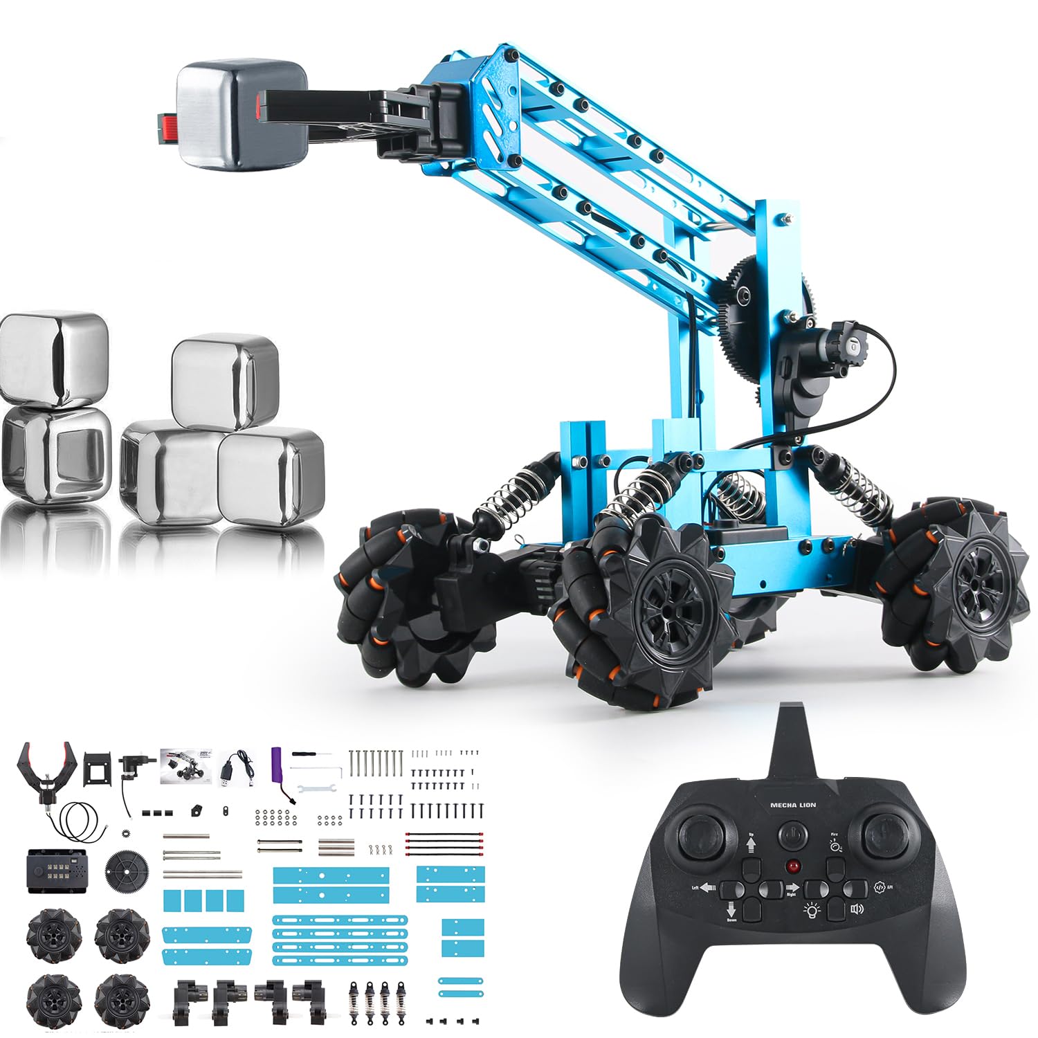 VANLINNY Robotic Arm Kit, Science Kits for Kids Age 8-12, 2-in-1 Stem Toys for Boys Girls -Robot Arm for Kids 12-16, Education Projects Set Gifts for 8+ Years Old Teens, Building Experiment Robotics