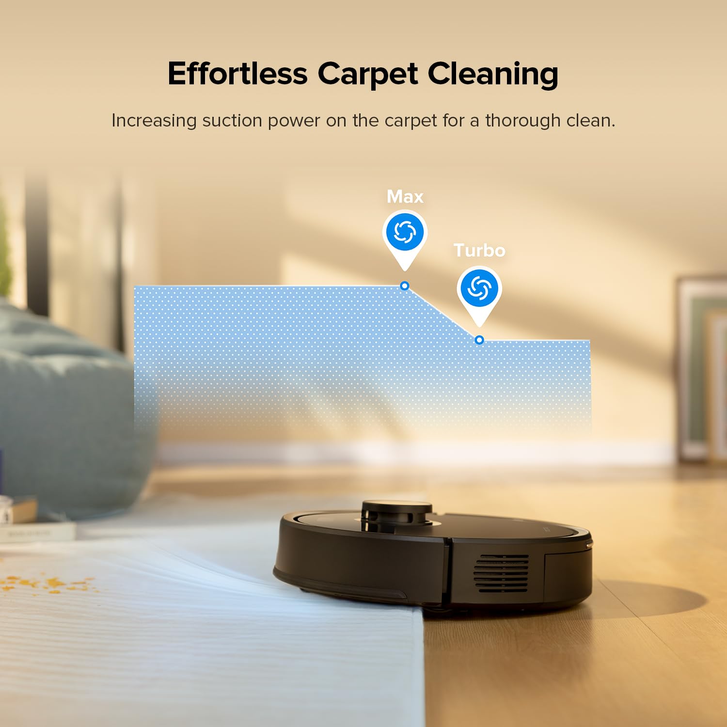 roborock Q7 M5+ Robot Vacuum and Mop, Upgraded from Q5 Max+, 7 Weeks Self-Emptying, 10000Pa Suction, Dual Anti-Tangle System, for Pet Hair & Carpet, PreciSense LiDAR Navigation, App Control, White