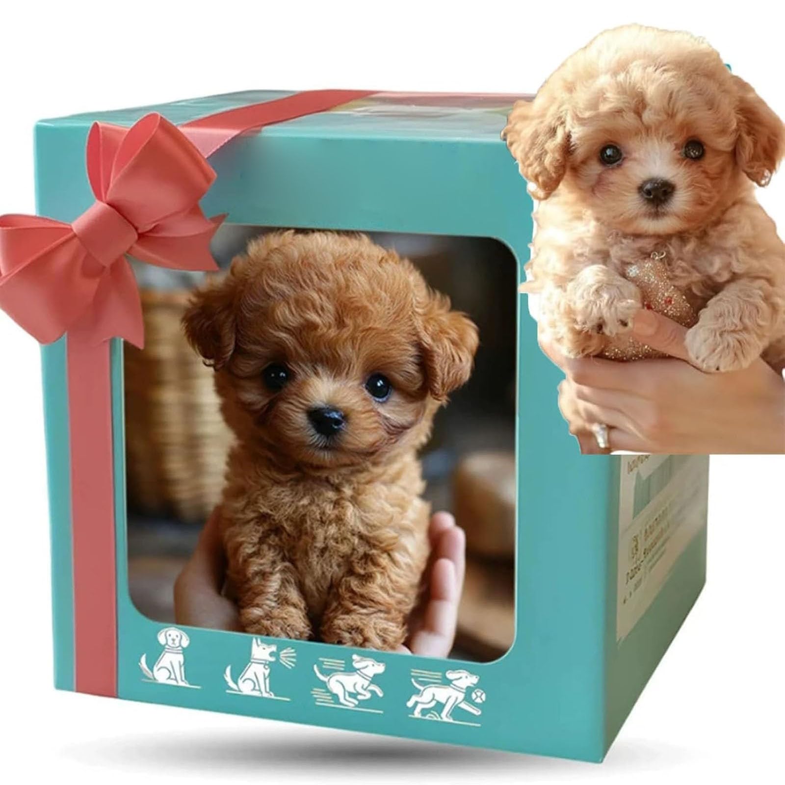 2025 New Robot Dog, Robotic Puppy Toys, Realistic Smart Cotton Plush Toy Dog for Adults That Acts Like a Real Puppies Walking Barking Tail Wagging Interactive Companion (Dog B)