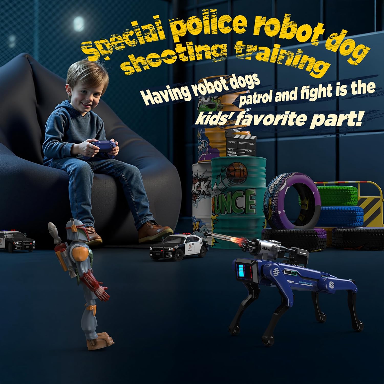 Smart Robot Dog - Interactive STEM Toys with Voice & Remote Control, 30+ Lifelike Actions, Programmable Play, 25m Range, Durable & Safe - Best Gift for Kids 6-12
