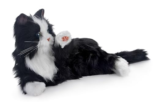JOY FOR ALL Companion Pet for Seniors - Lifelike Animatronic Cat - Realistic Soft-Touch Fur & Purring - Therapy Stuffed Animal - Toy for Alzheimer's & Dementia - Orange Tabby