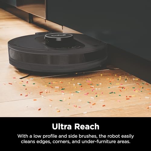 Shark AI Ultra Voice Control Robot Vacuum with Matrix Clean Navigation, Home Mapping, 60-Day Capacity, XL Self-Empty Base for Homes with Pets, Carpet & Hard Floors, Cool Grey