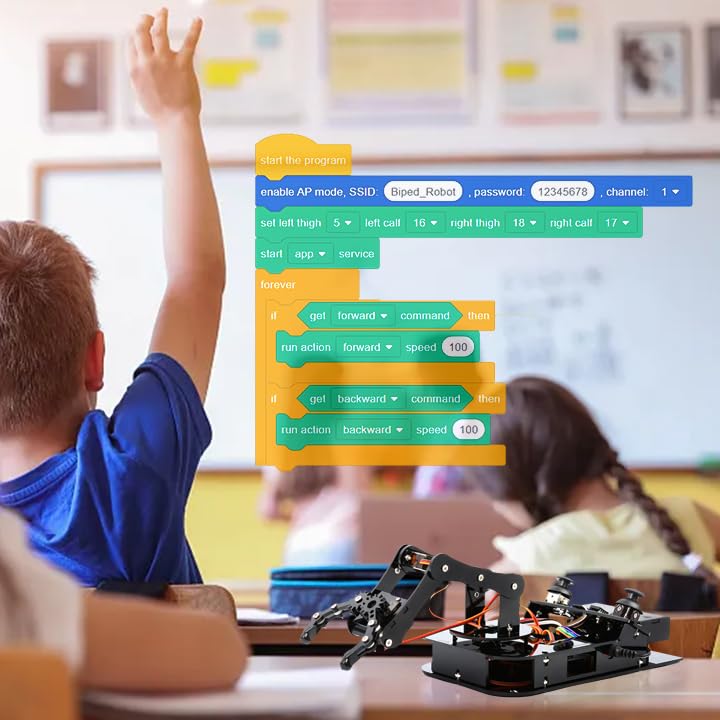 STEM Robotics Science Kits for Adults, ESP8266 Spider Robot Building Kit, App Remote Control, Walking Crawling Fun Educational Toy for 12 + Year Old Boys, Girls, Teens, Adults Unique Gifts