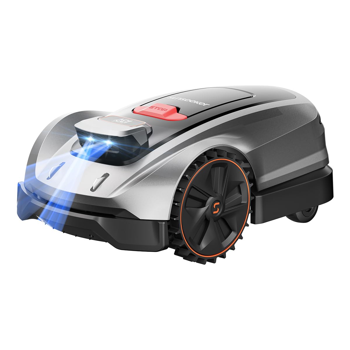 SUNSEEKER X7 Wireless Robot Lawn Mower 0.75 Acre/ 32,000Sq. Ft, with Smart APP Control, Vision AI System & RTK, Path Planning, Adaptive Floating Cut Height up to 4", for Medium to Large Yards