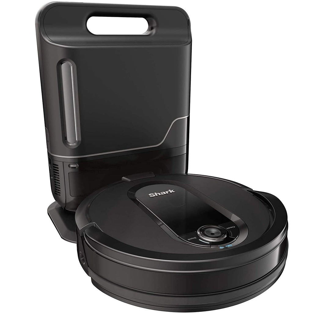Shark AI Ultra Voice Control Robot Vacuum with Matrix Clean Navigation, Home Mapping, 60-Day Capacity, XL Self-Empty Base for Homes with Pets, Carpet & Hard Floors, Cool Grey