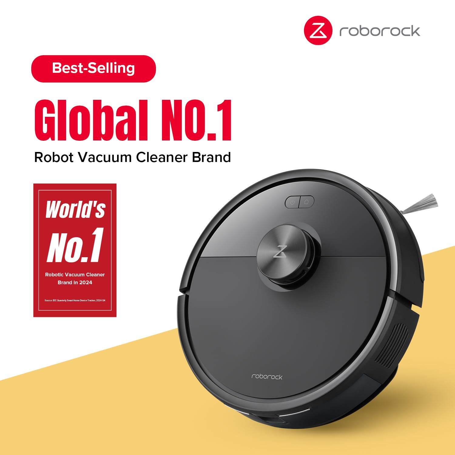 roborock Q7 M5+ Robot Vacuum and Mop, Upgraded from Q5 Max+, 7 Weeks Self-Emptying, 10000Pa Suction, Dual Anti-Tangle System, for Pet Hair & Carpet, PreciSense LiDAR Navigation, App Control, White