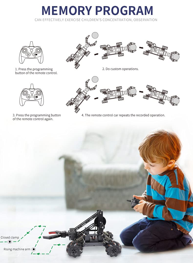 VANLINNY Robotic Arm Kit, Science Kits for Kids Age 8-12, 2-in-1 Stem Toys for Boys Girls -Robot Arm for Kids 12-16, Education Projects Set Gifts for 8+ Years Old Teens, Building Experiment Robotics