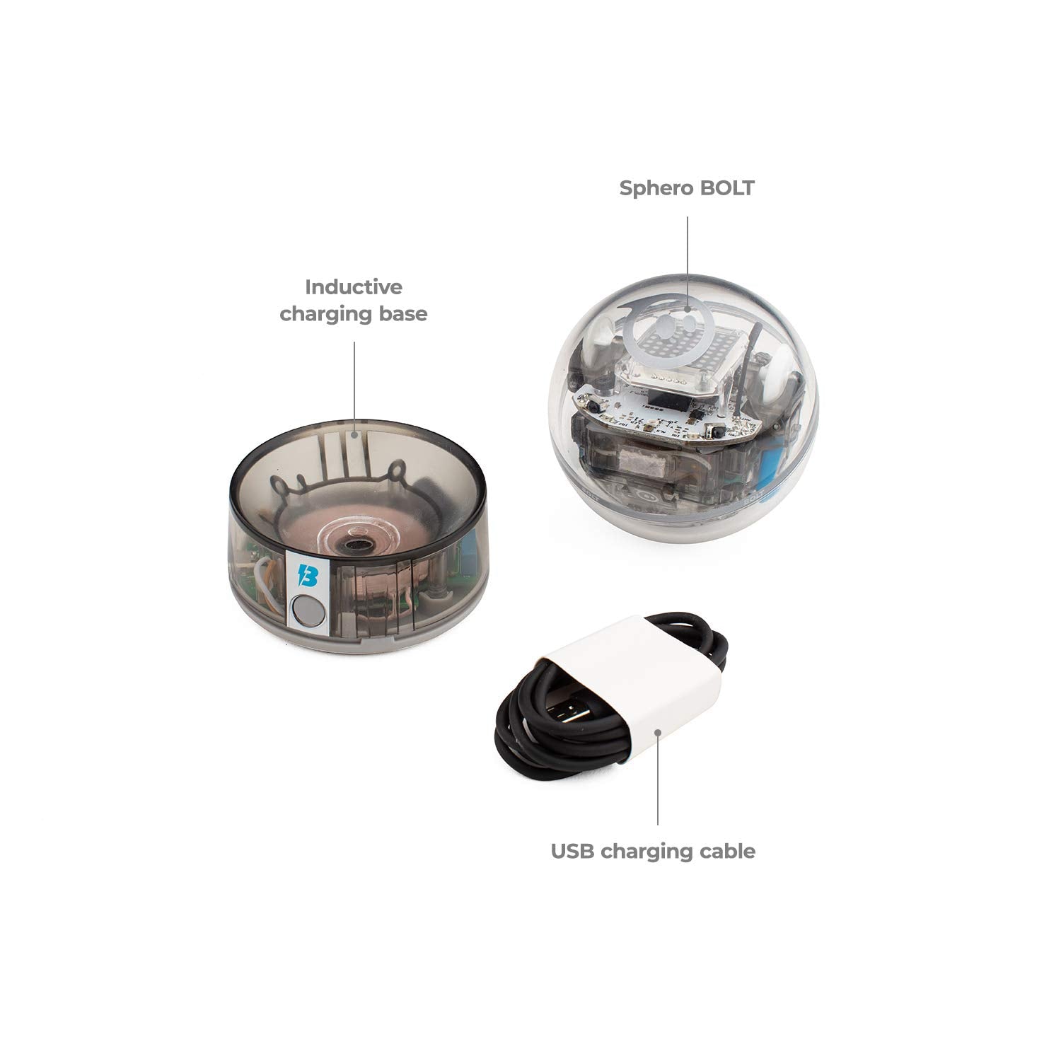 Sphero Bolt - Coding Robot Ball - Beginner to Advanced Programming - Ages 8+ - Learn to Code 3 Ways: Draw, Blocks, Javascript - Programmable Sensors - LED Matrix - Durable and Waterproof Design