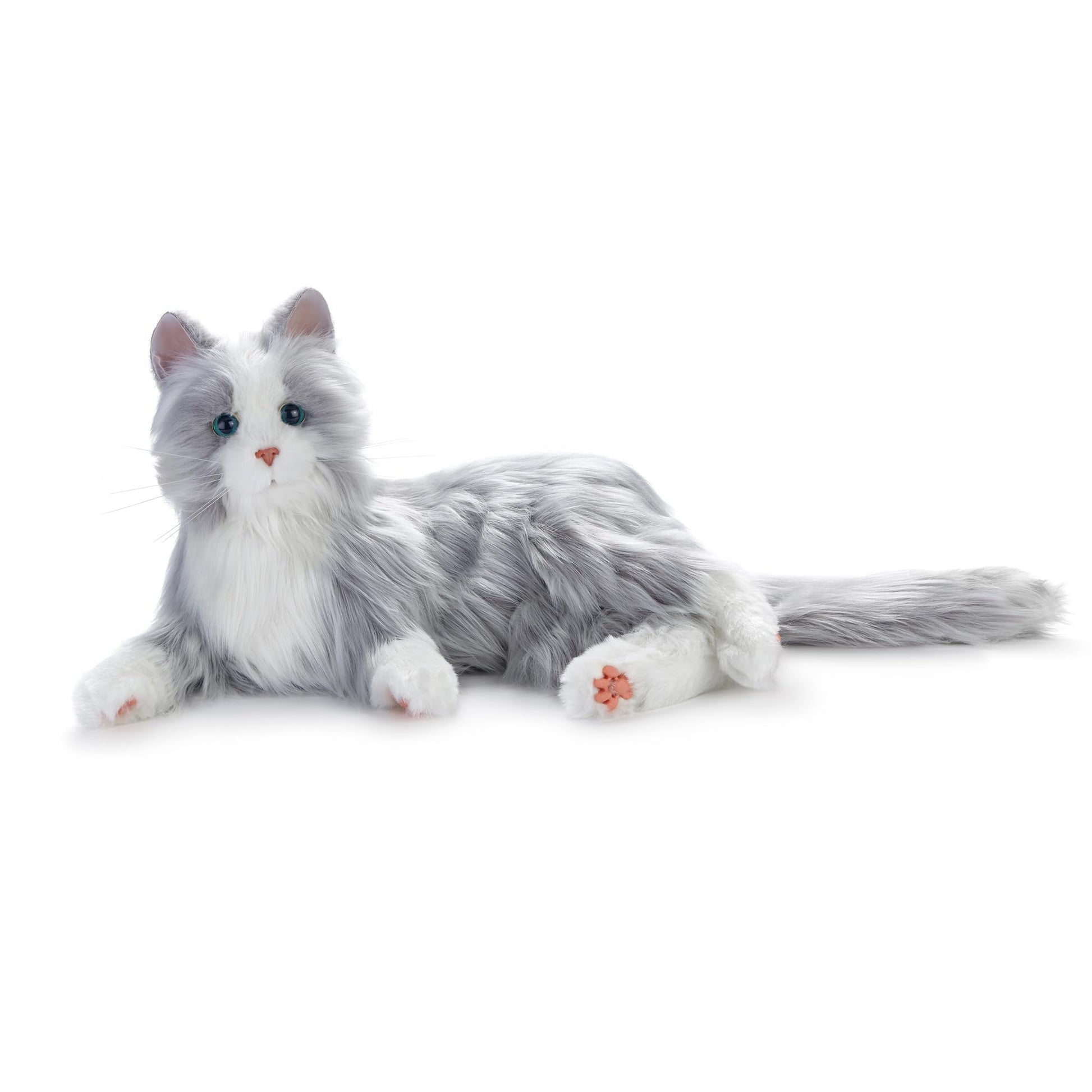 JOY FOR ALL Companion Pet for Seniors - Lifelike Animatronic Cat - Realistic Soft-Touch Fur & Purring - Therapy Stuffed Animal - Toy for Alzheimer's & Dementia - Orange Tabby