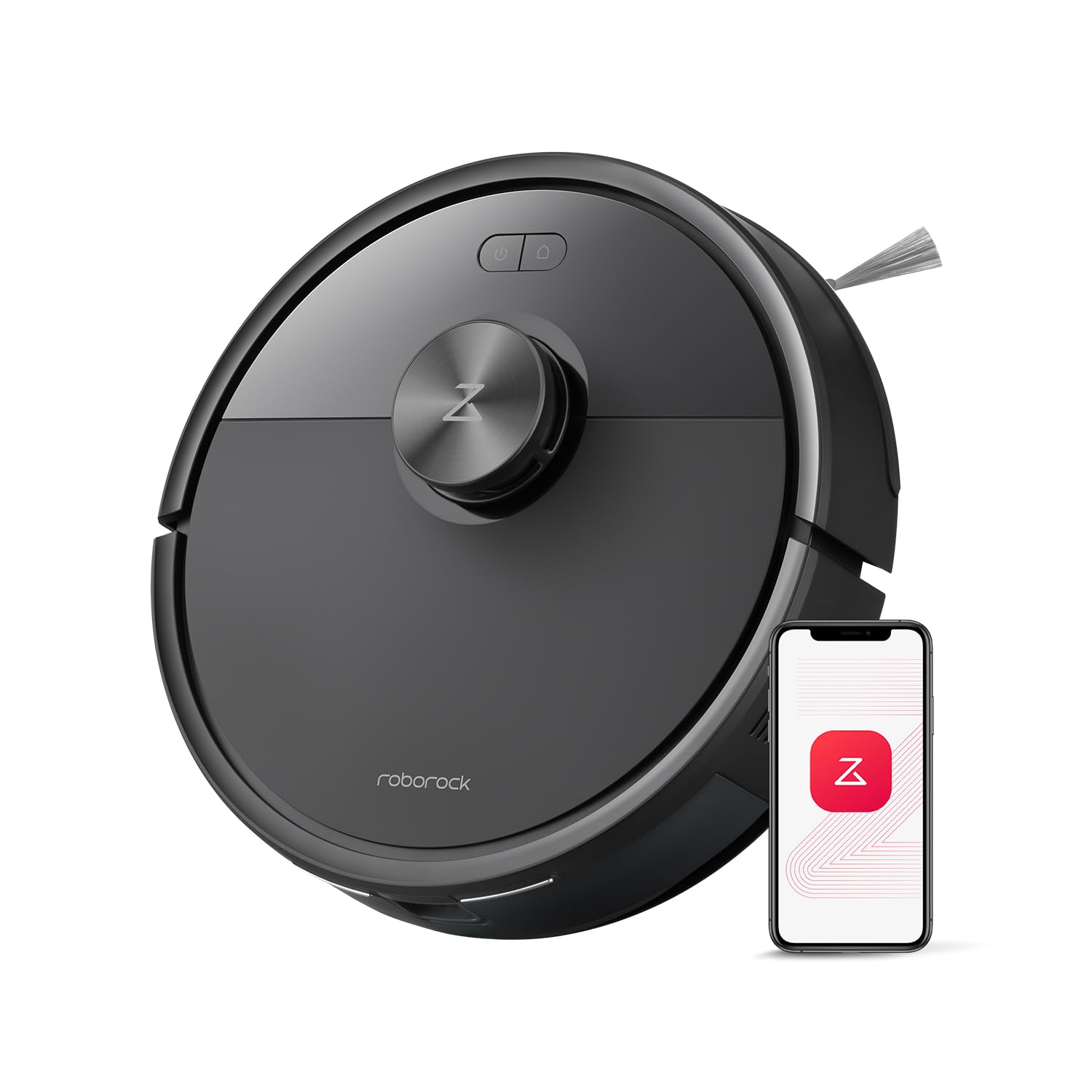 roborock Q7 M5+ Robot Vacuum and Mop, Upgraded from Q5 Max+, 7 Weeks Self-Emptying, 10000Pa Suction, Dual Anti-Tangle System, for Pet Hair & Carpet, PreciSense LiDAR Navigation, App Control, White