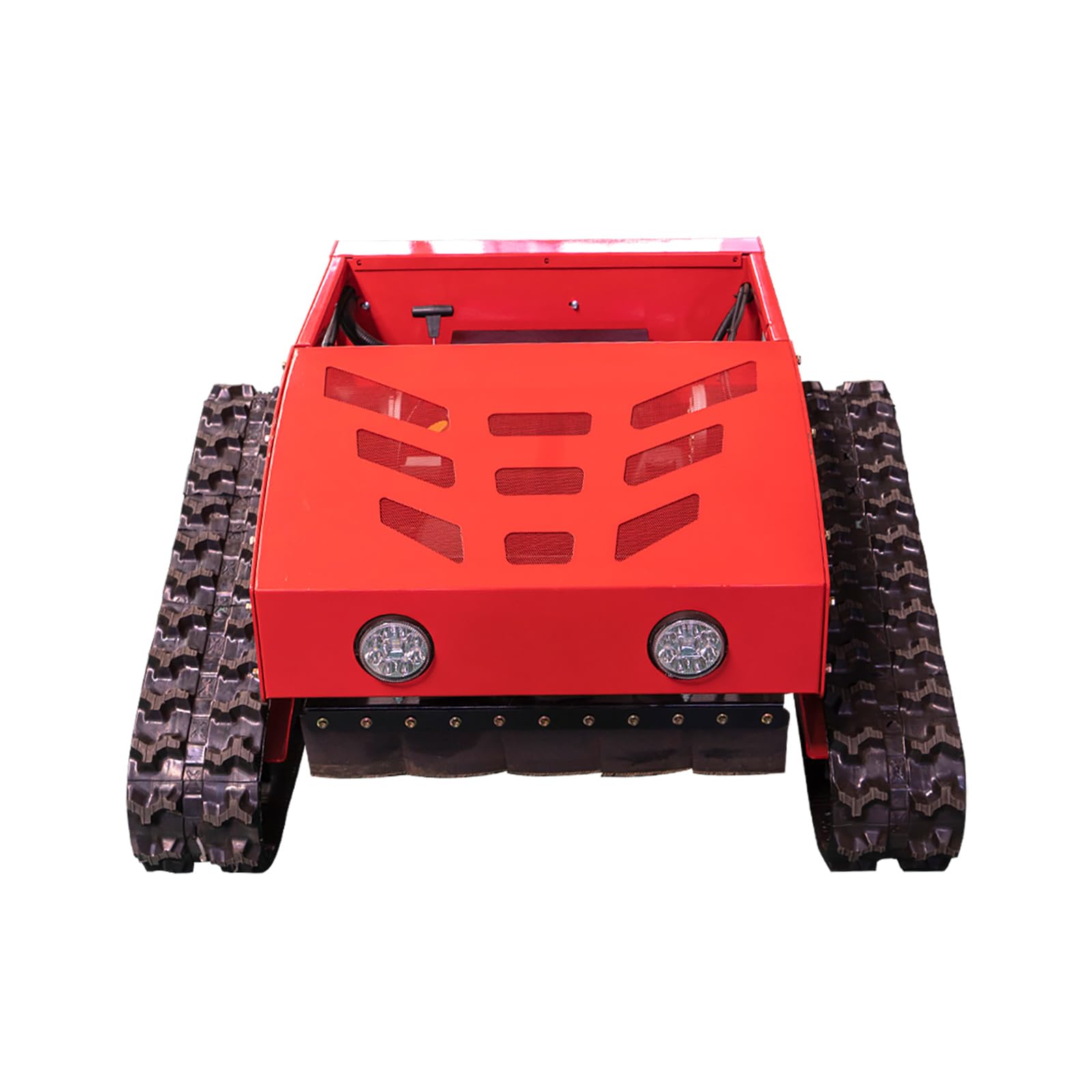 Lawn Mower, Remote Control Lawn Mower, Small Crawler Oil-Electric Hybrid Four-Wheel Drive Lawn Mowing and Weed Whacker, All Terrain Grass Cutter Yard Mower, 45° Climbing (SKD 224-55-SNOW)
