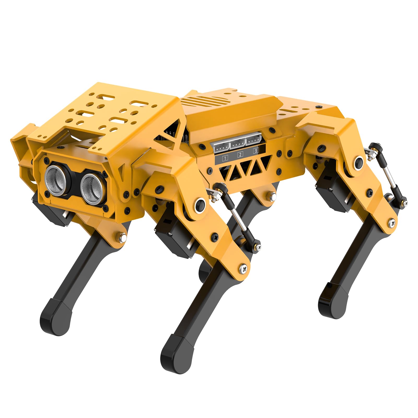 MechDog Robot Dog for Arduino Scratch Python Starter Smart Robot Kit with ESP32 AI Camera, Self Balancing Target Recognition&Tracing Open Source Bionic Quadruped Programming Science Set, Standard Kit