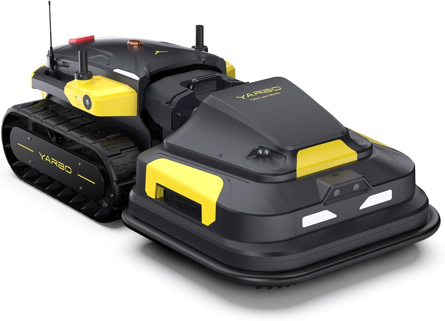 YARBO Robot Lawn Mower, Remote Control Robotic Lawnmower for Large Yard Up to 6 Acres, 70% Steep Slopes, AI Multi-Zone Mapping, RTK GPS, Modular Design, Perimeter Wire Free