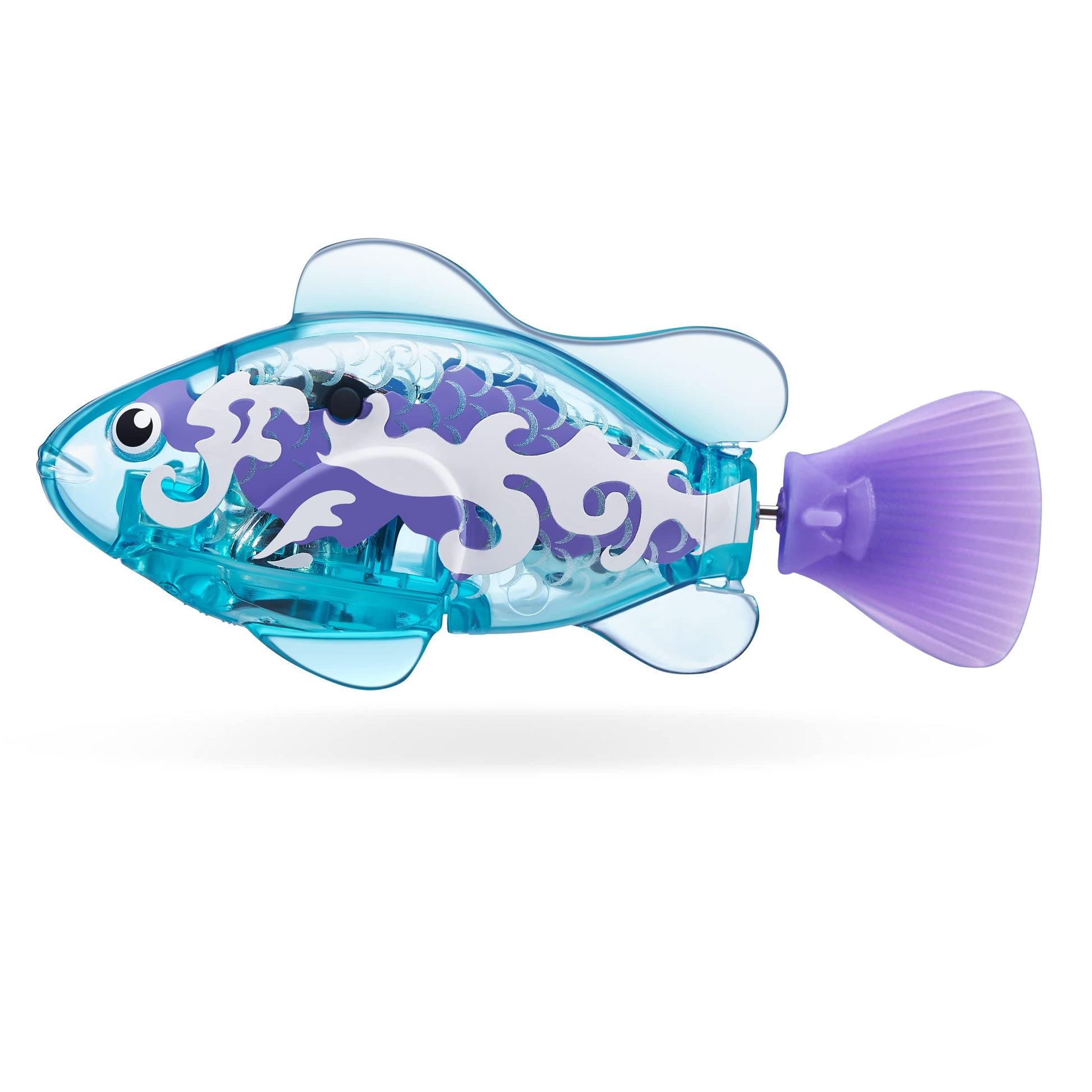 Robo Alive Robo Fish Robotic Swimming Fish (Teal + Orange) by ZURU Water Activated, Changes Color, Comes with Batteries, Amazon Exclusive (2 Pack) Series 3