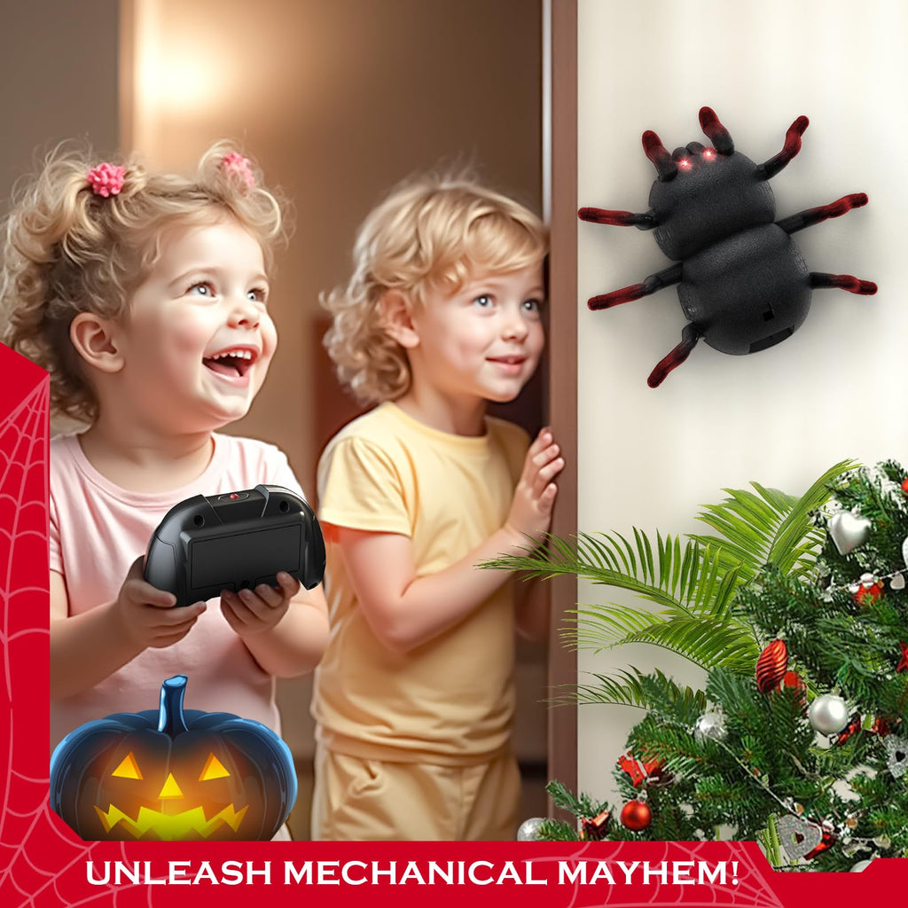 VRG Remote Control Tarantula Indoor Wall Toys, Rechargeable Wall Climbing Spider, Kids Toys for Boys & Girls Ages 3 & Up