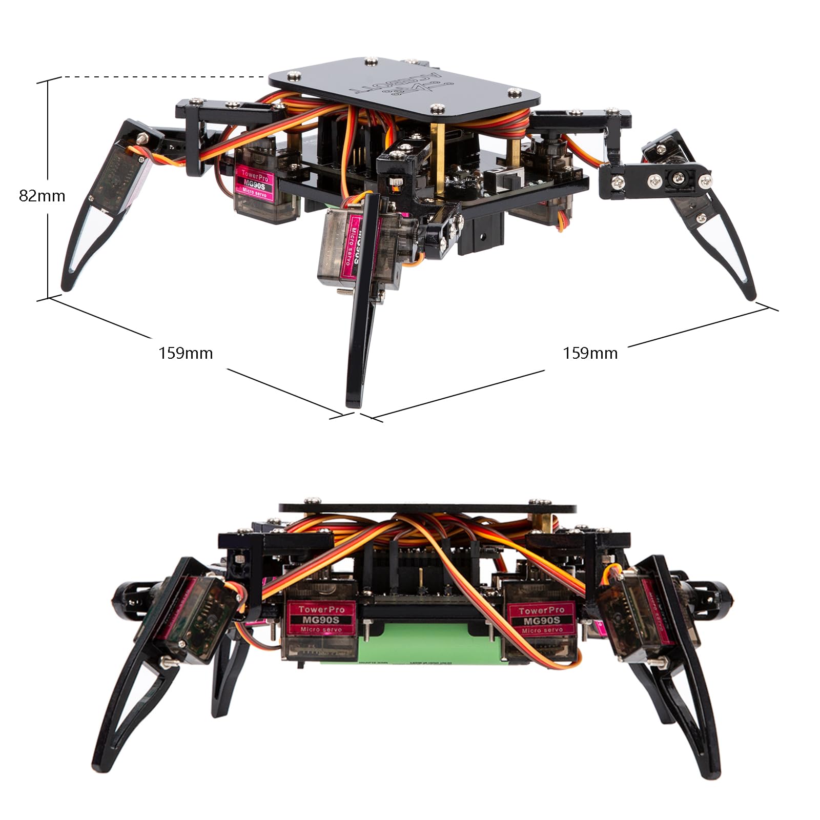 STEM Robotics Science Kits for Adults, ESP8266 Spider Robot Building Kit, App Remote Control, Walking Crawling Fun Educational Toy for 12 + Year Old Boys, Girls, Teens, Adults Unique Gifts