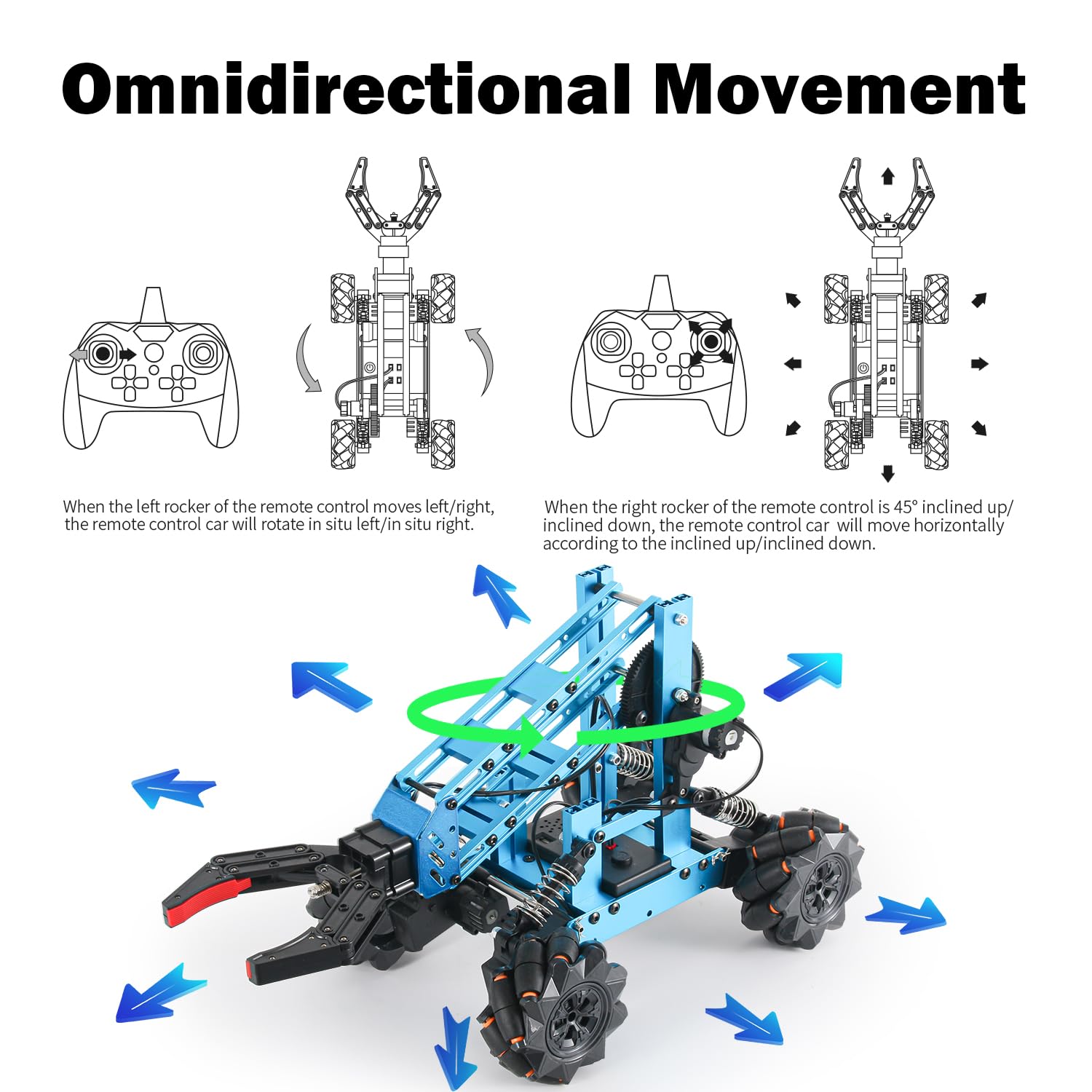 VANLINNY Robotic Arm Kit, Science Kits for Kids Age 8-12, 2-in-1 Stem Toys for Boys Girls -Robot Arm for Kids 12-16, Education Projects Set Gifts for 8+ Years Old Teens, Building Experiment Robotics