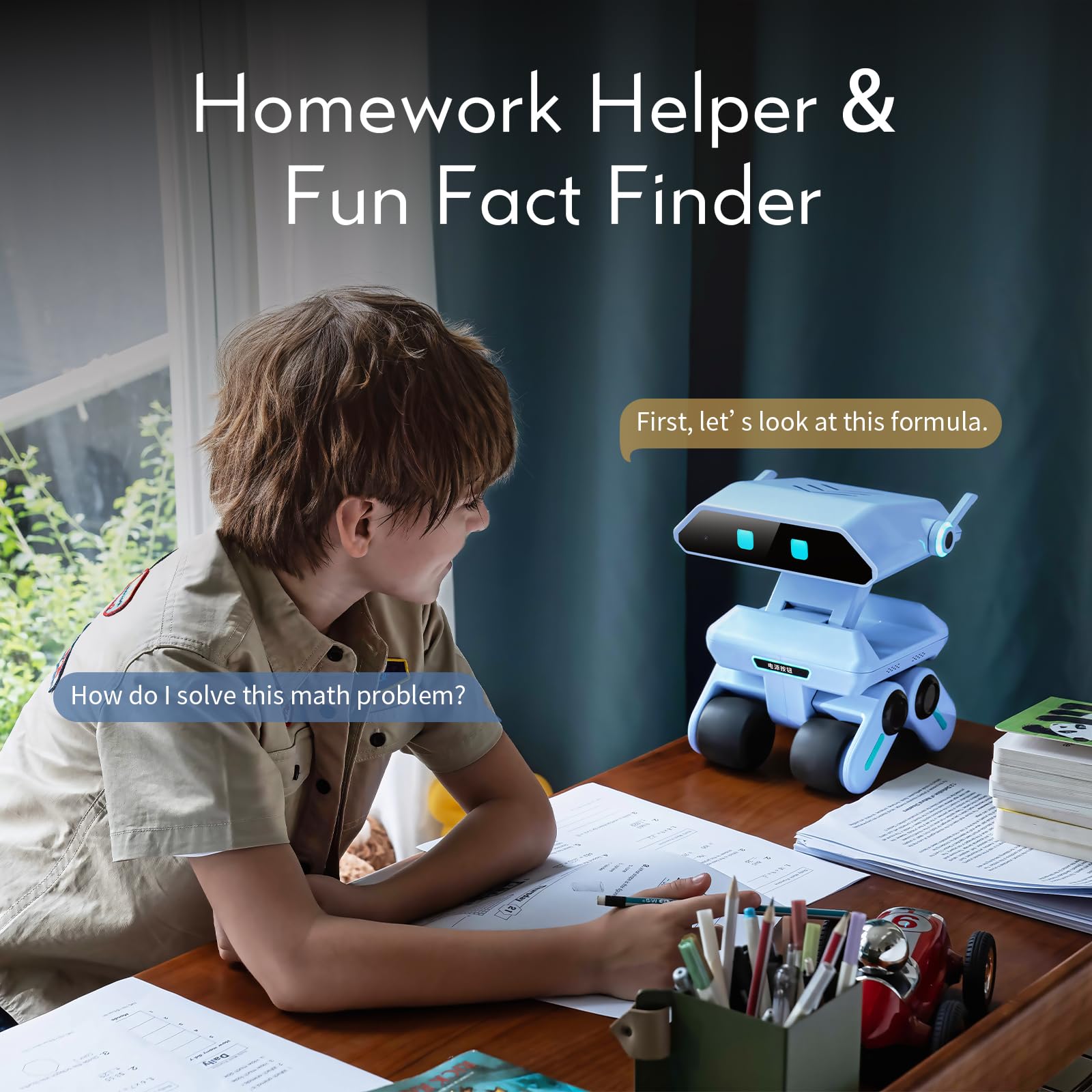 X-Origin YONBO AI Companion Robot with Emotion Detection, Smart Environment Recognition, Interruptible Conversations, ChatGPT Assistant, Family Recognition, Long-Term Memory, Rich Expressions