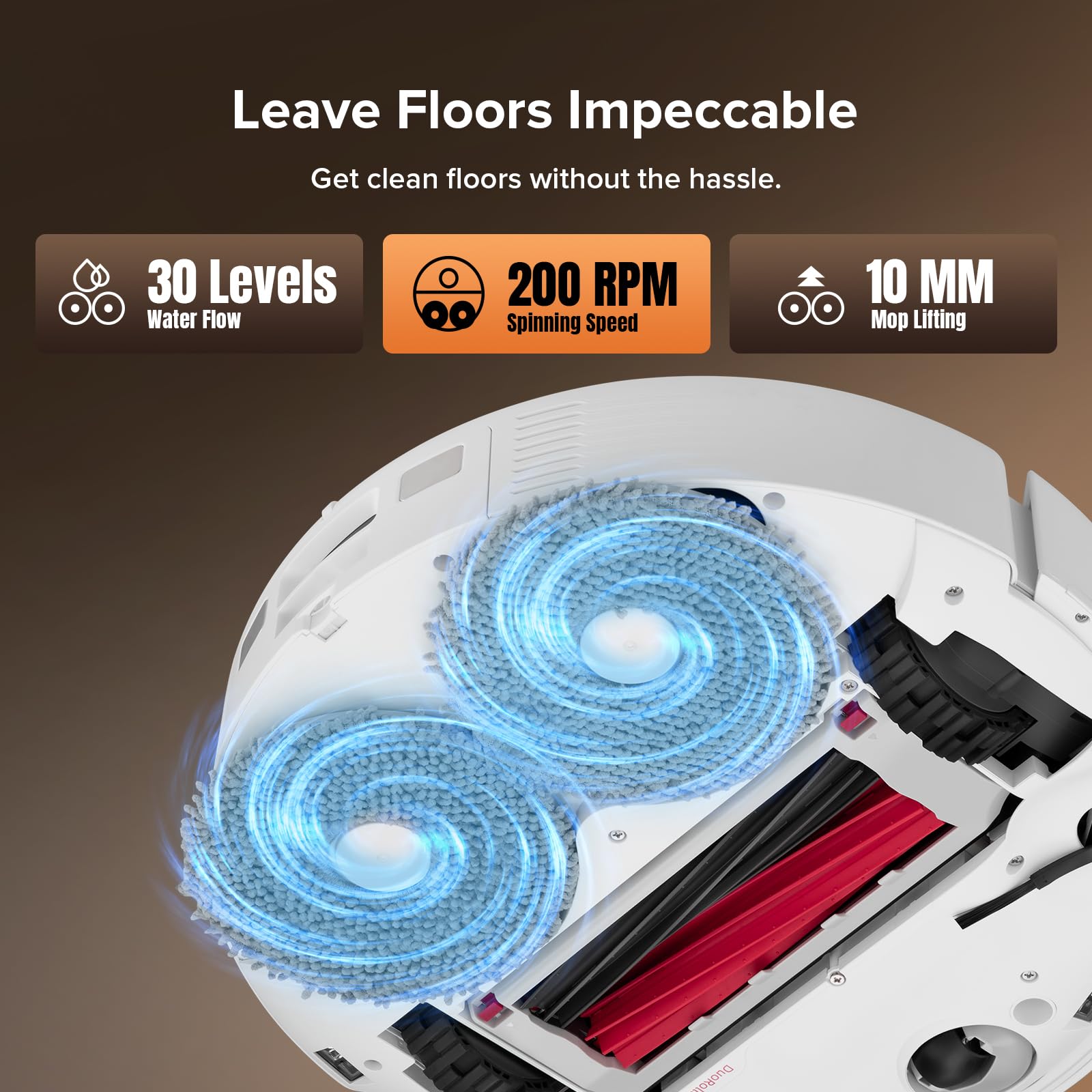 Roborock Qrevo Edge S5A Robot Vacuum and Mop, 18,500Pa, Zero-Tangling, DuoDivide Main Brush, FlexiArm Side Brush, Hot Water Mop Washing & Self-Cleaning, Warm Air Drying, Self-Emptying, Black