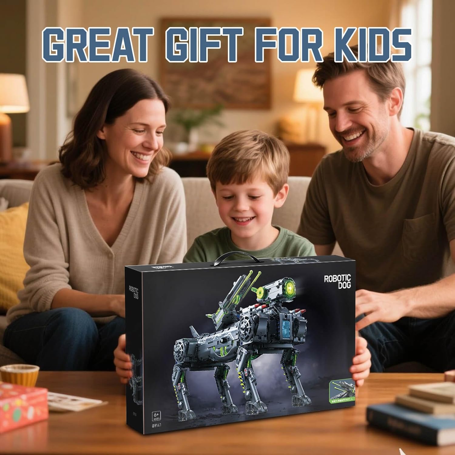 GEVINST Robot Robotic Dog Building Set for Boys Ages 8-12, 1609 Pieces STEM Animal Toys Model Building Kit, Gift for Adults Kids Teens Ages 8-14