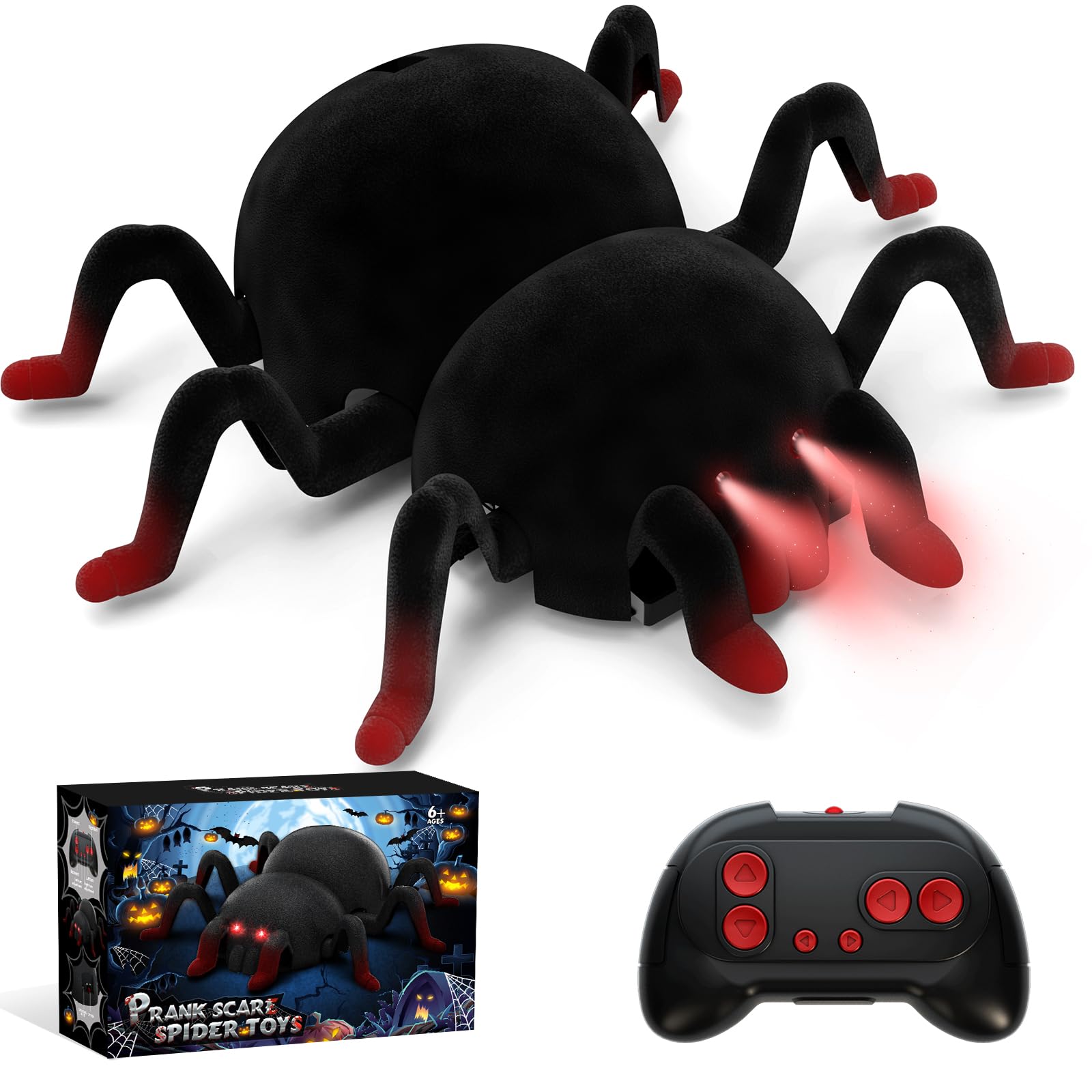 VRG Remote Control Tarantula Indoor Wall Toys, Rechargeable Wall Climbing Spider, Kids Toys for Boys & Girls Ages 3 & Up