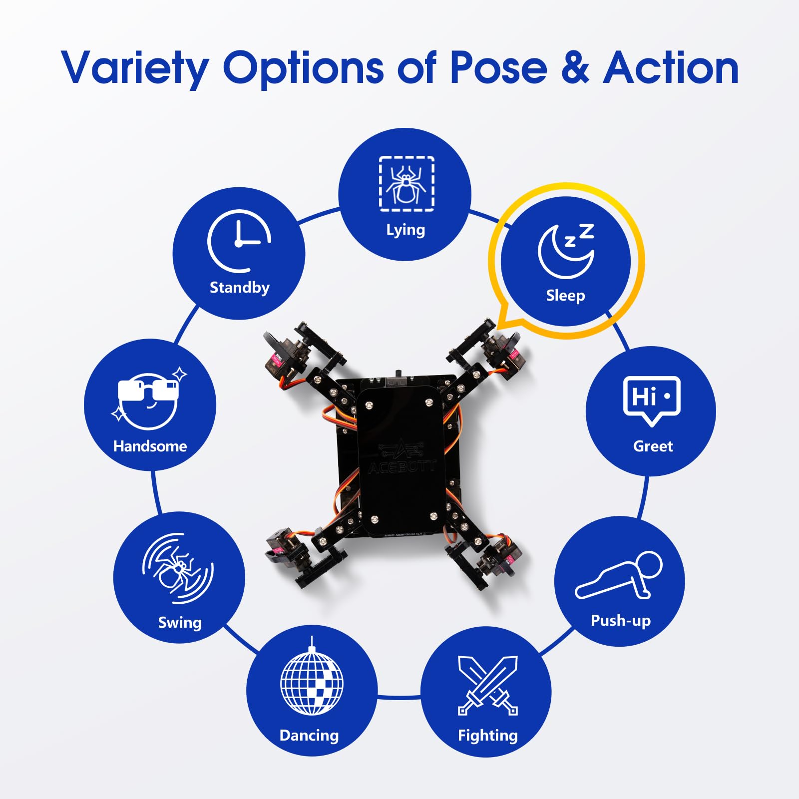 STEM Robotics Science Kits for Adults, ESP8266 Spider Robot Building Kit, App Remote Control, Walking Crawling Fun Educational Toy for 12 + Year Old Boys, Girls, Teens, Adults Unique Gifts