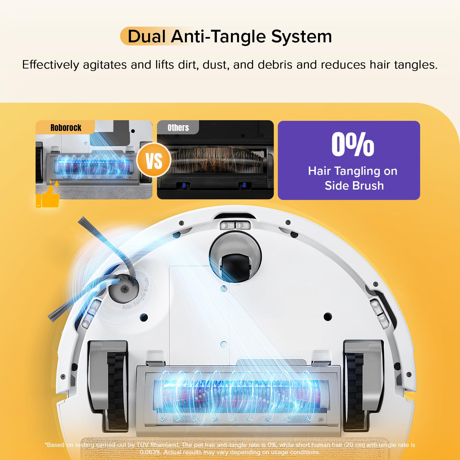roborock Q7 M5+ Robot Vacuum and Mop, Upgraded from Q5 Max+, 7 Weeks Self-Emptying, 10000Pa Suction, Dual Anti-Tangle System, for Pet Hair & Carpet, PreciSense LiDAR Navigation, App Control, White