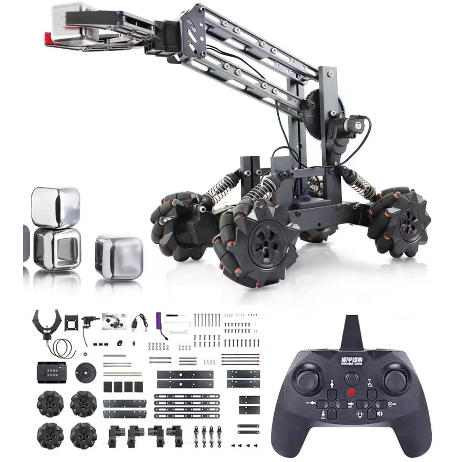 VANLINNY Robotic Arm Kit, Science Kits for Kids Age 8-12, 2-in-1 Stem Toys for Boys Girls -Robot Arm for Kids 12-16, Education Projects Set Gifts for 8+ Years Old Teens, Building Experiment Robotics