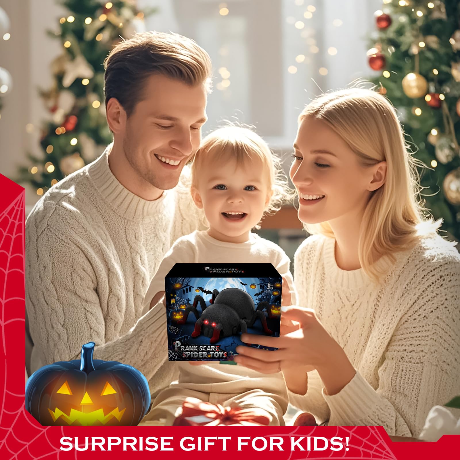 VRG Remote Control Tarantula Indoor Wall Toys, Rechargeable Wall Climbing Spider, Kids Toys for Boys & Girls Ages 3 & Up