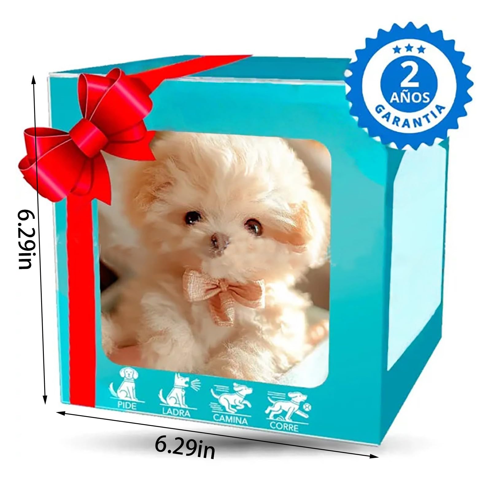 2025 New Robot Dog, Robotic Puppy Toys, Realistic Smart Cotton Plush Toy Dog for Adults That Acts Like a Real Puppies Walking Barking Tail Wagging Interactive Companion (Dog B)