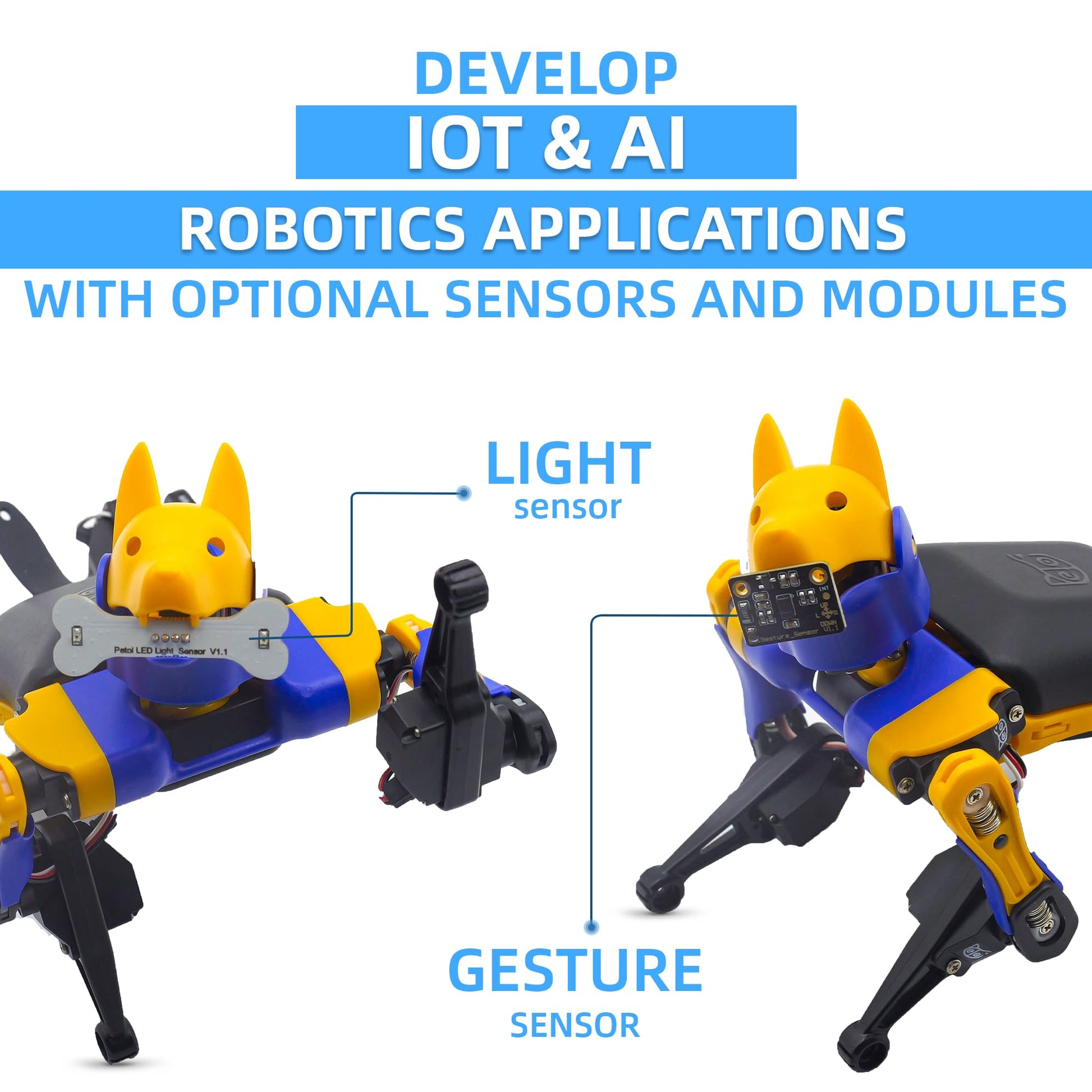 Robot Dog Bittle X (Construction) | Robotics Kit | App & Voice Control Smart Robot | Programmable Open Source Coding Robot Kit | STEM & Robotics Education for Teens, Coders, Geeks, & Students