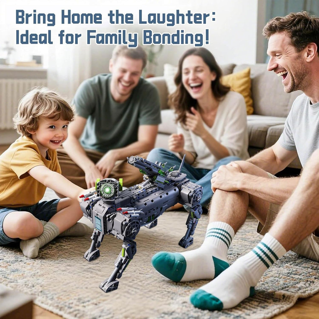 GEVINST Robot Robotic Dog Building Set for Boys Ages 8-12, 1609 Pieces STEM Animal Toys Model Building Kit, Gift for Adults Kids Teens Ages 8-14
