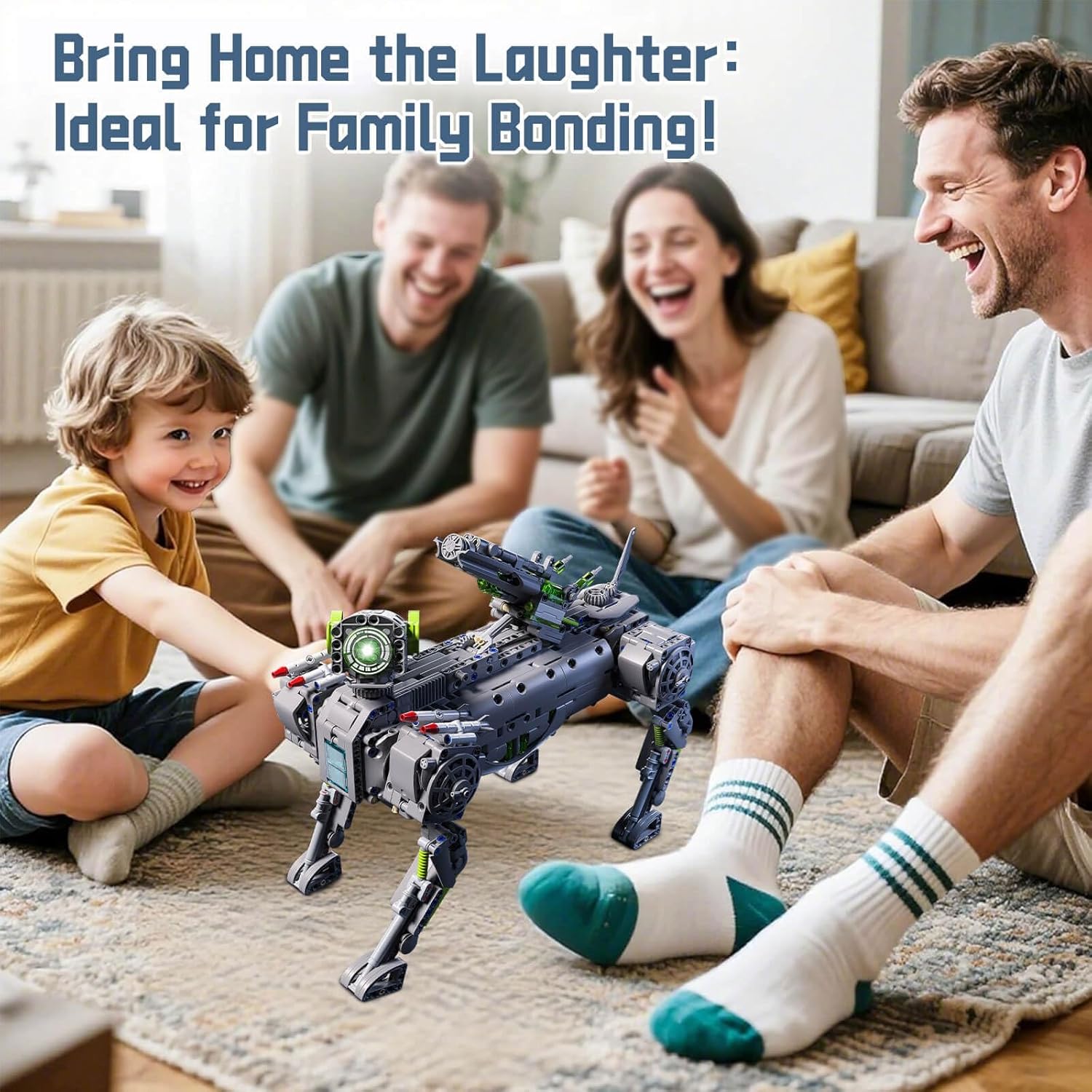 GEVINST Robot Robotic Dog Building Set for Boys Ages 8-12, 1609 Pieces STEM Animal Toys Model Building Kit, Gift for Adults Kids Teens Ages 8-14