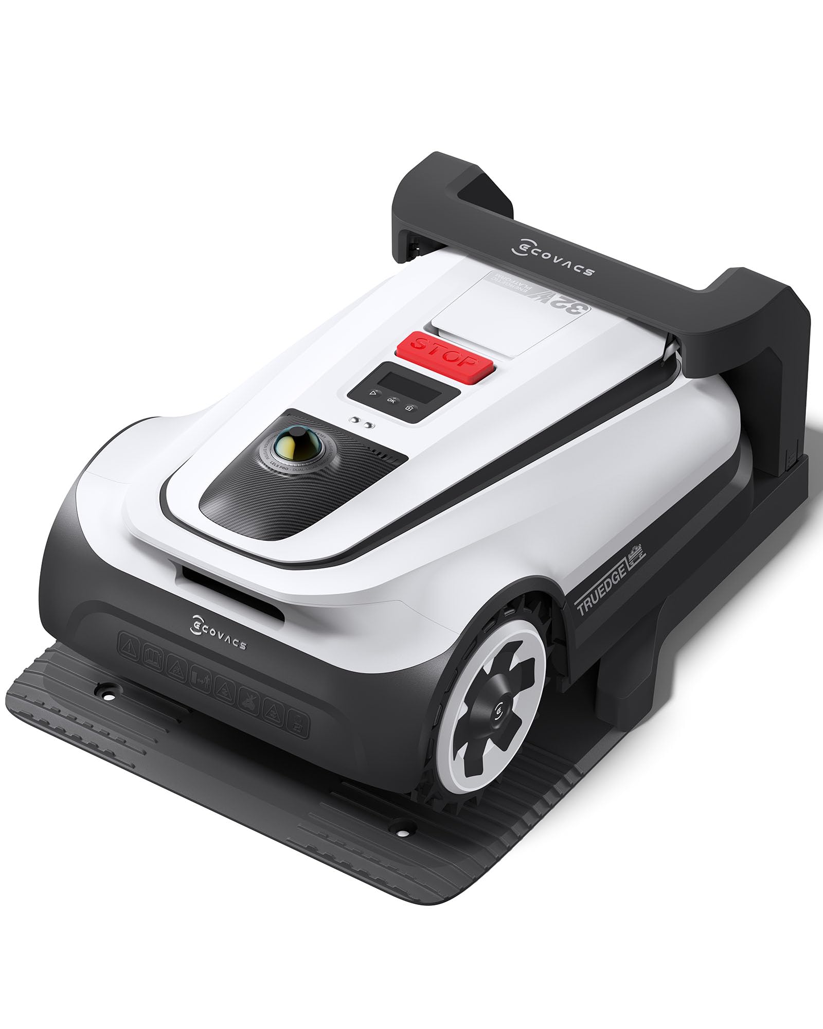 ECOVACS Goat O1000 RTK Robot Lawn Mower, Perimeter Wire Free Vision Robotic Lawnmower for 1/4 Acres Lawn, Automated Mapping, APP Control, 3D Obstacle Avoidance, Zero-Edge Cutting