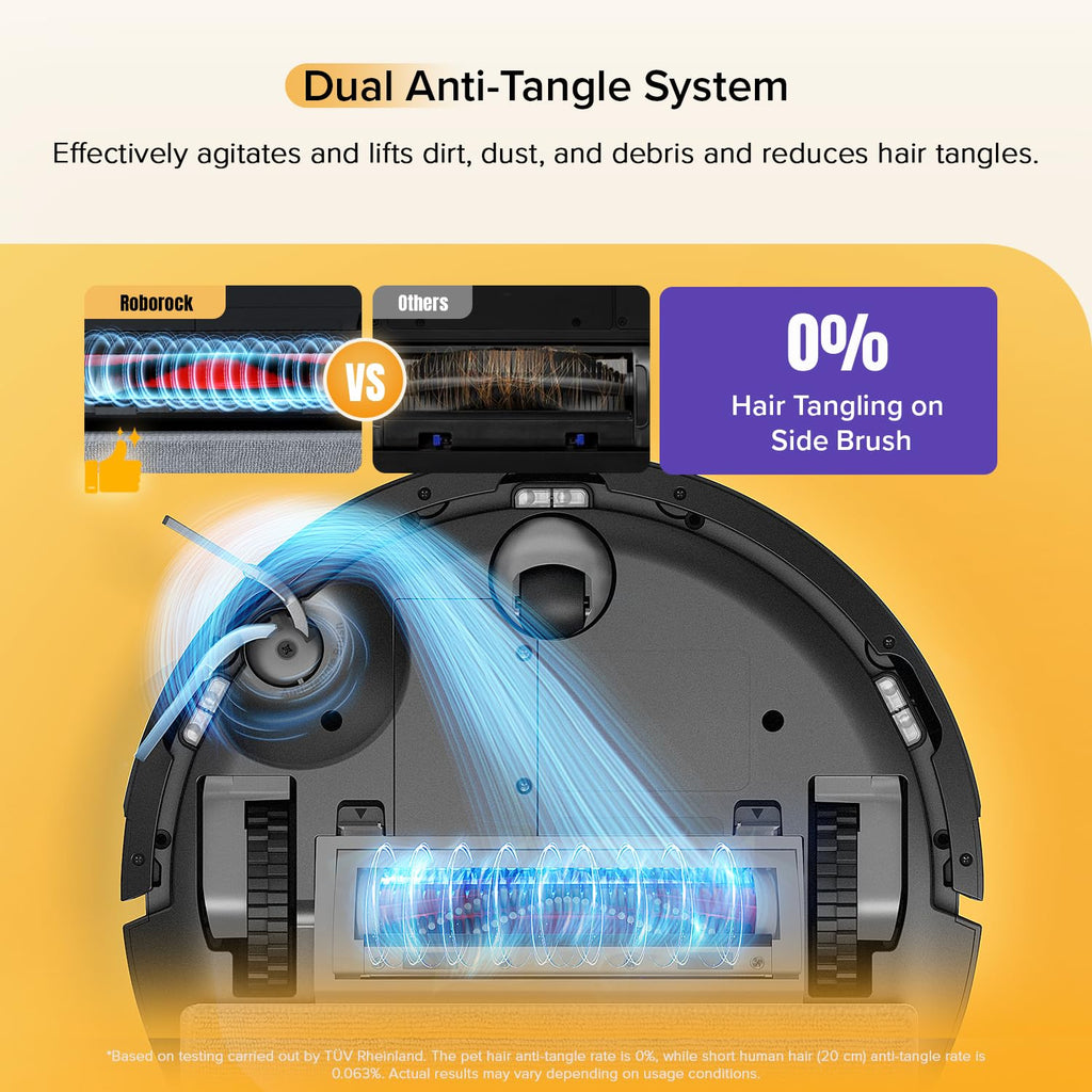 roborock Q7 M5+ Robot Vacuum and Mop, Upgraded from Q5 Max+, 7 Weeks Self-Emptying, 10000Pa Suction, Dual Anti-Tangle System, for Pet Hair & Carpet, PreciSense LiDAR Navigation, App Control, White