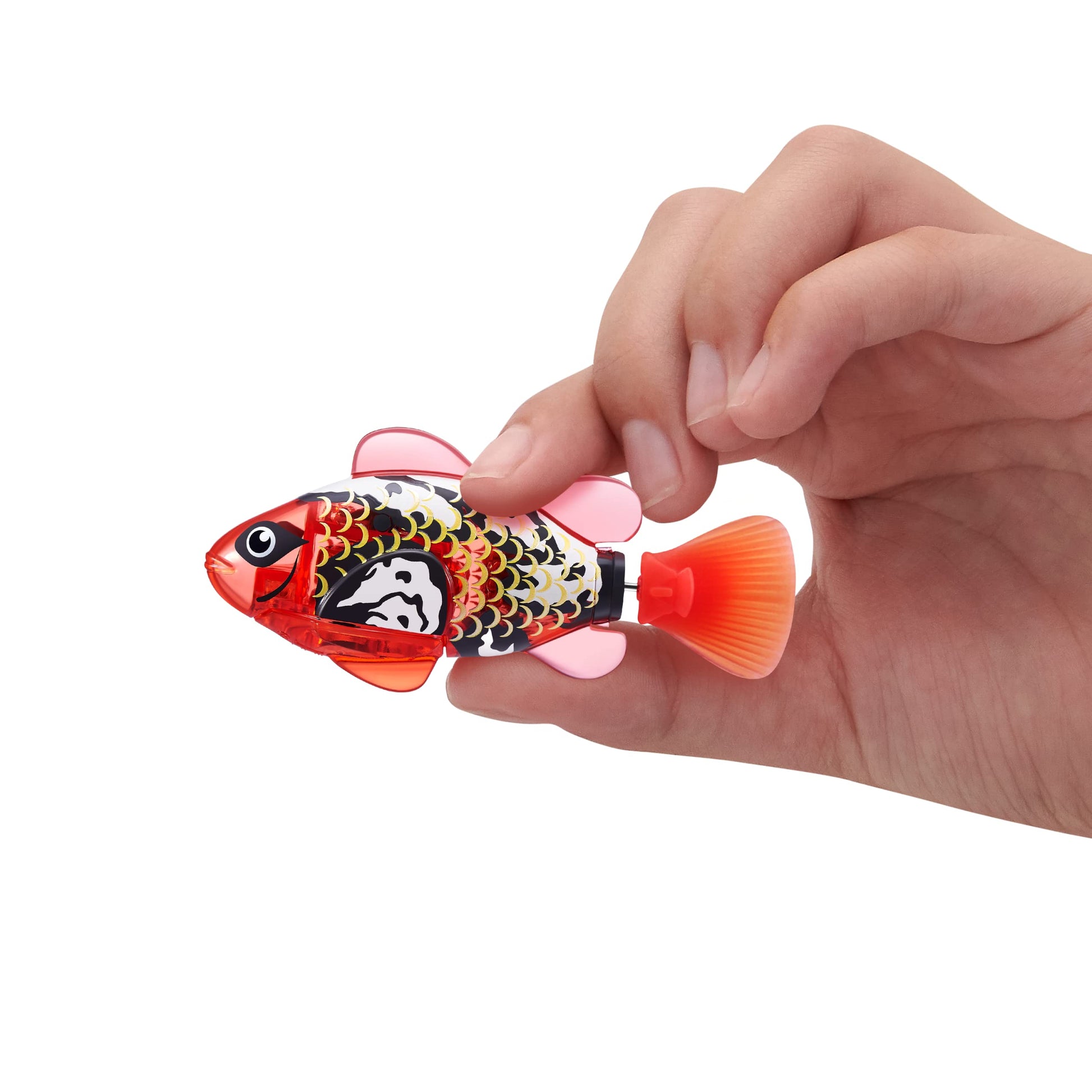 Robo Alive Robo Fish Robotic Swimming Fish (Teal + Orange) by ZURU Water Activated, Changes Color, Comes with Batteries, Amazon Exclusive (2 Pack) Series 3
