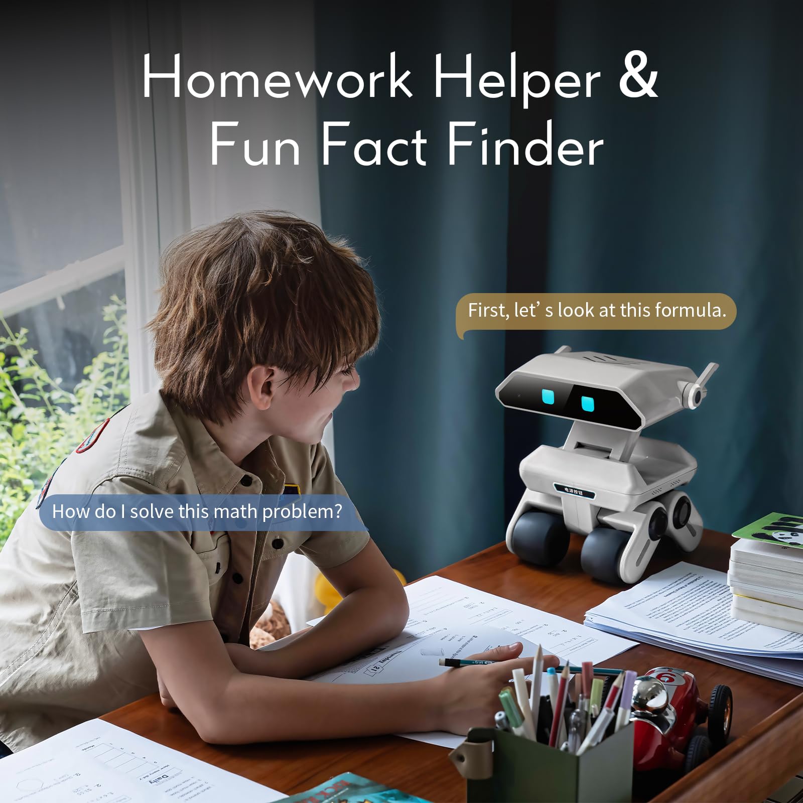 X-Origin YONBO AI Companion Robot with Emotion Detection, Smart Environment Recognition, Interruptible Conversations, ChatGPT Assistant, Family Recognition, Long-Term Memory, Rich Expressions
