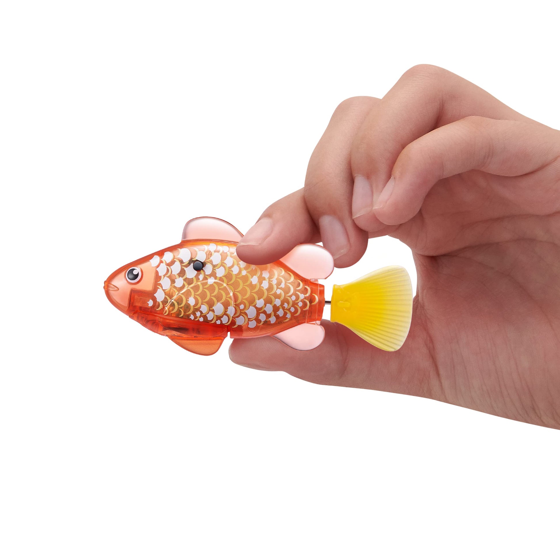 Robo Alive Robo Fish Robotic Swimming Fish (Teal + Orange) by ZURU Water Activated, Changes Color, Comes with Batteries, Amazon Exclusive (2 Pack) Series 3