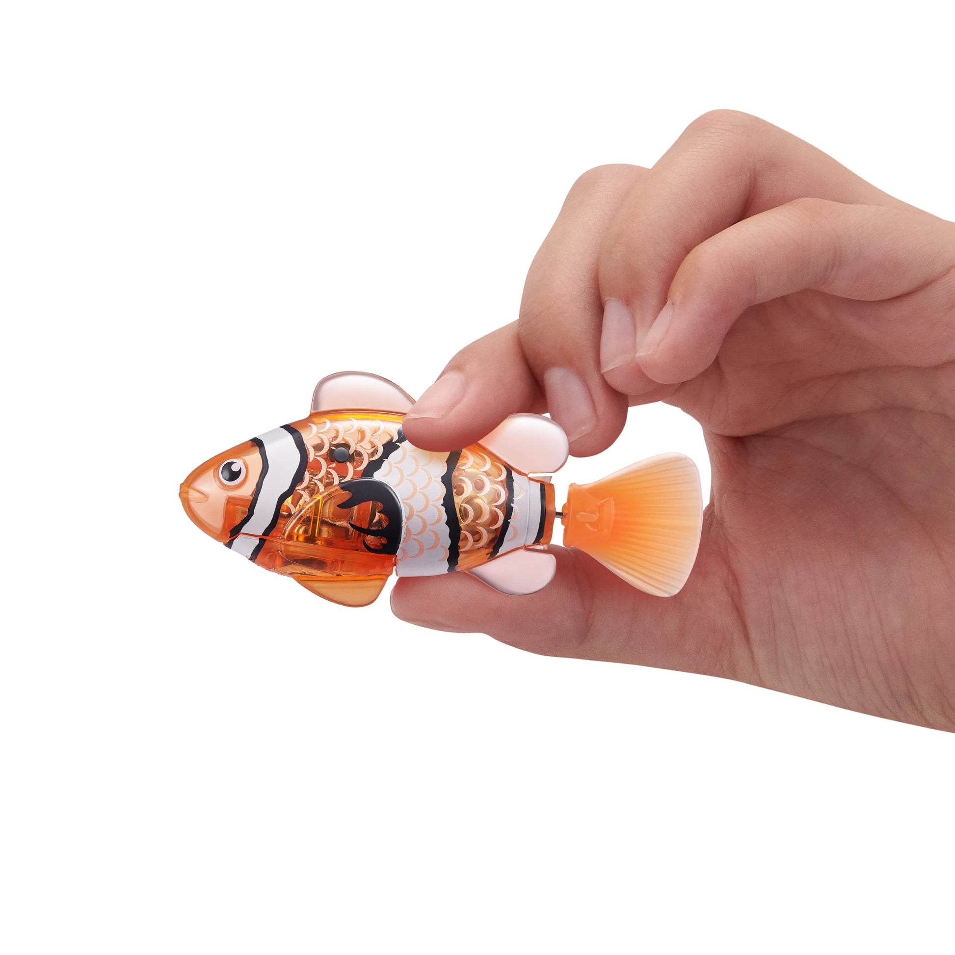 Robo Alive Robo Fish Robotic Swimming Fish (Teal + Orange) by ZURU Water Activated, Changes Color, Comes with Batteries, Amazon Exclusive (2 Pack) Series 3