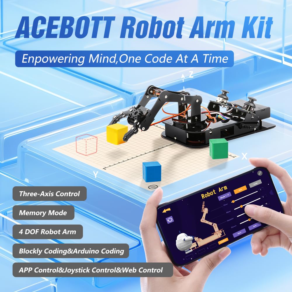 STEM Robotics Science Kits for Adults, ESP8266 Spider Robot Building Kit, App Remote Control, Walking Crawling Fun Educational Toy for 12 + Year Old Boys, Girls, Teens, Adults Unique Gifts