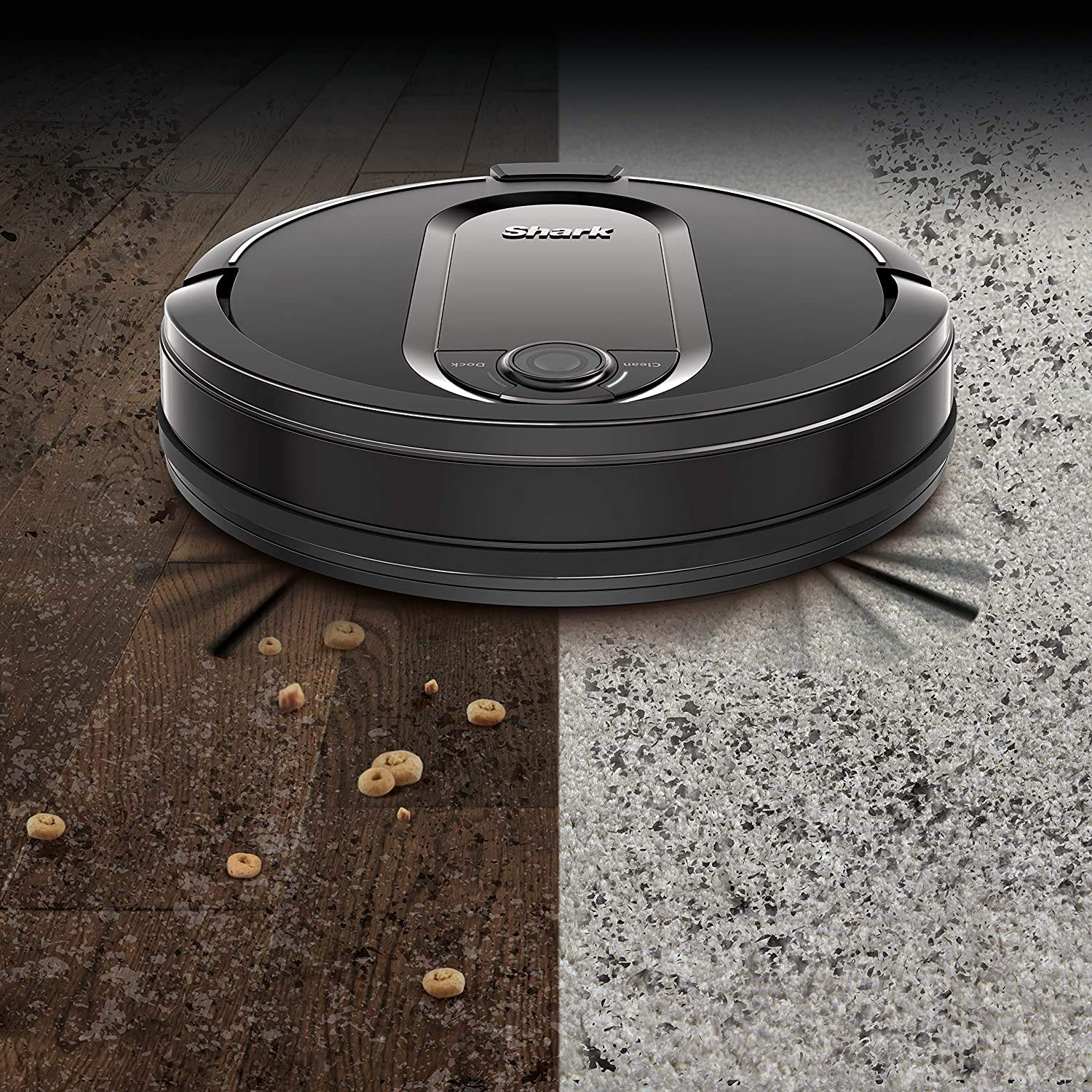 Shark AI Ultra Voice Control Robot Vacuum with Matrix Clean Navigation, Home Mapping, 60-Day Capacity, XL Self-Empty Base for Homes with Pets, Carpet & Hard Floors, Cool Grey