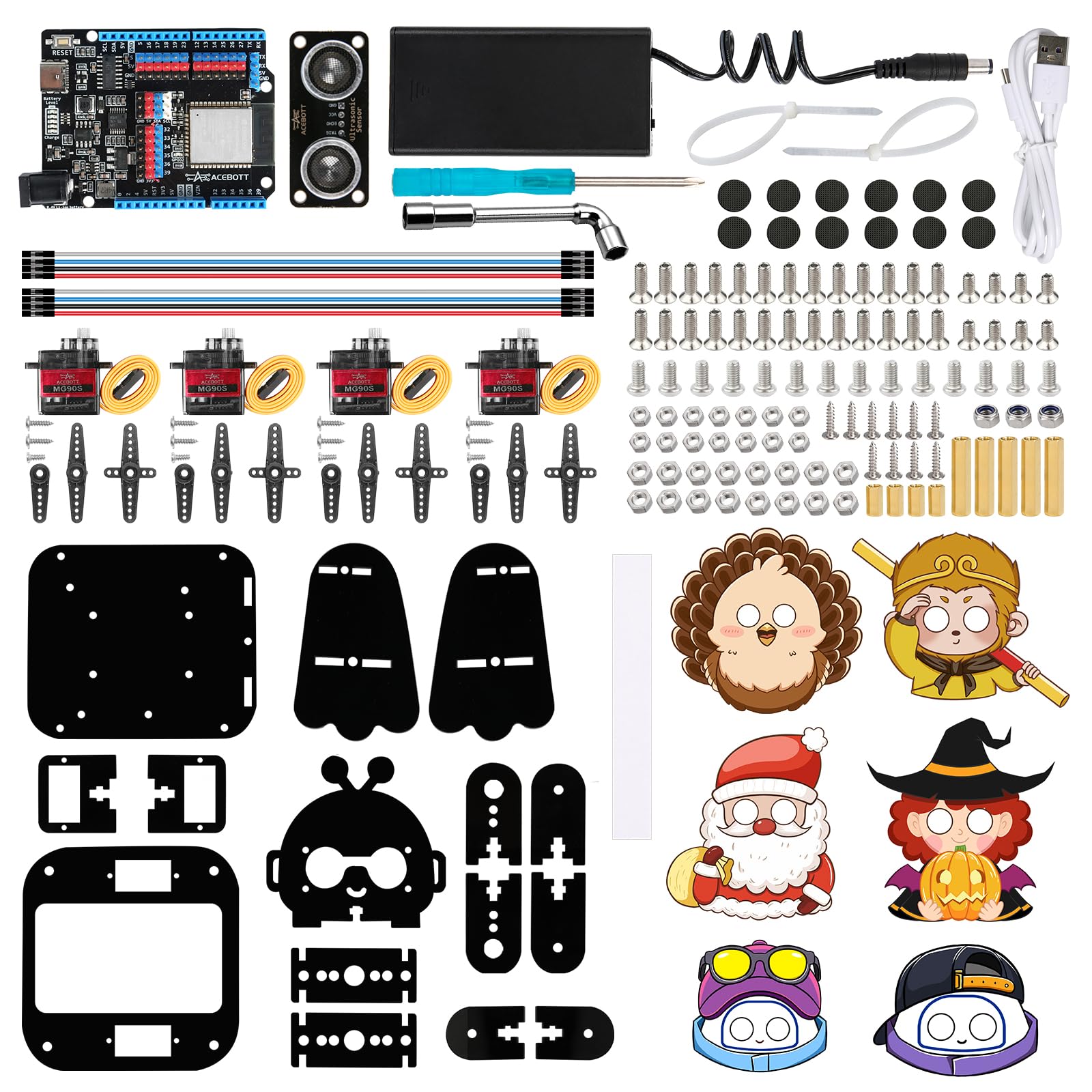 STEM Robotics Science Kits for Adults, ESP8266 Spider Robot Building Kit, App Remote Control, Walking Crawling Fun Educational Toy for 12 + Year Old Boys, Girls, Teens, Adults Unique Gifts