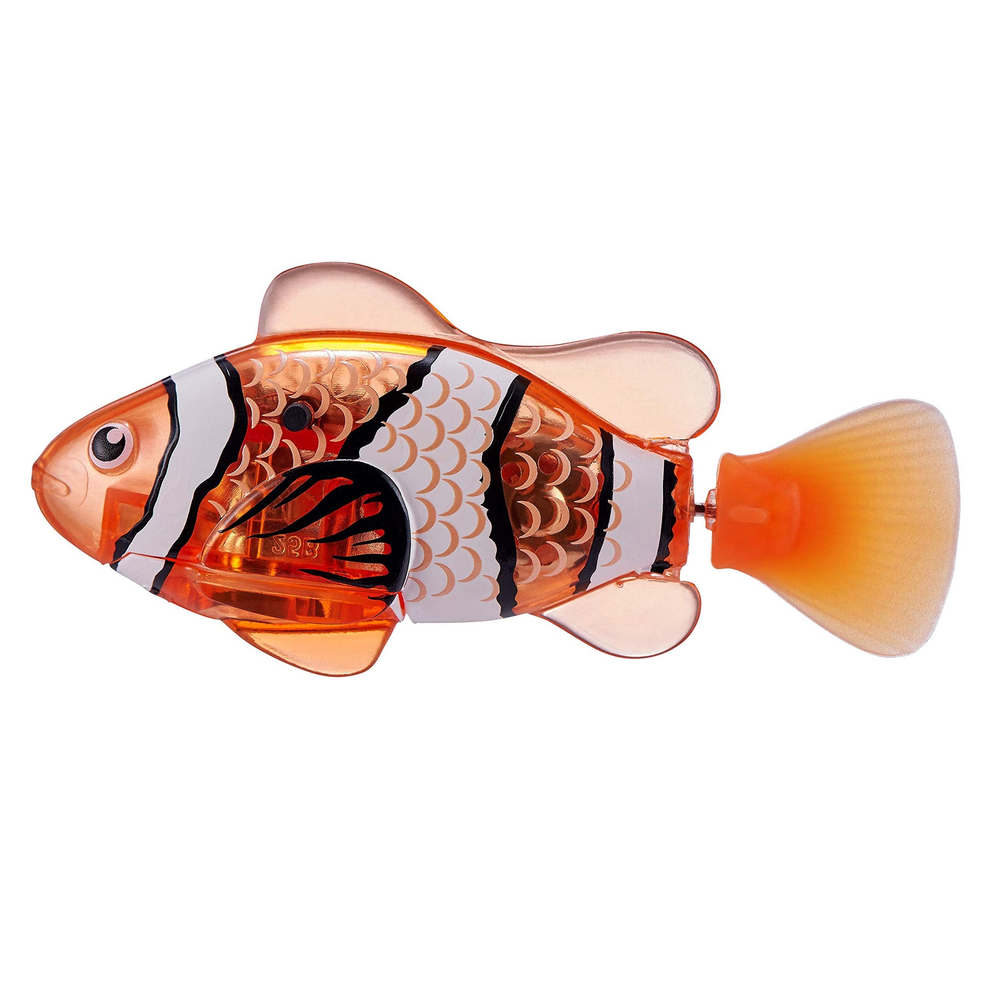 Robo Alive Robo Fish Robotic Swimming Fish (Teal + Orange) by ZURU Water Activated, Changes Color, Comes with Batteries, Amazon Exclusive (2 Pack) Series 3