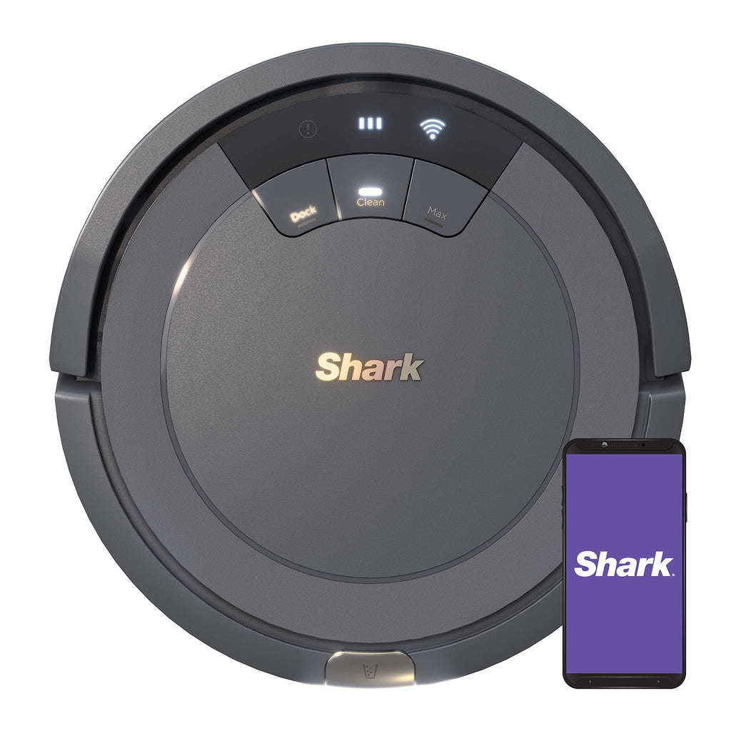 Shark AI Ultra Voice Control Robot Vacuum with Matrix Clean Navigation, Home Mapping, 60-Day Capacity, XL Self-Empty Base for Homes with Pets, Carpet & Hard Floors, Cool Grey