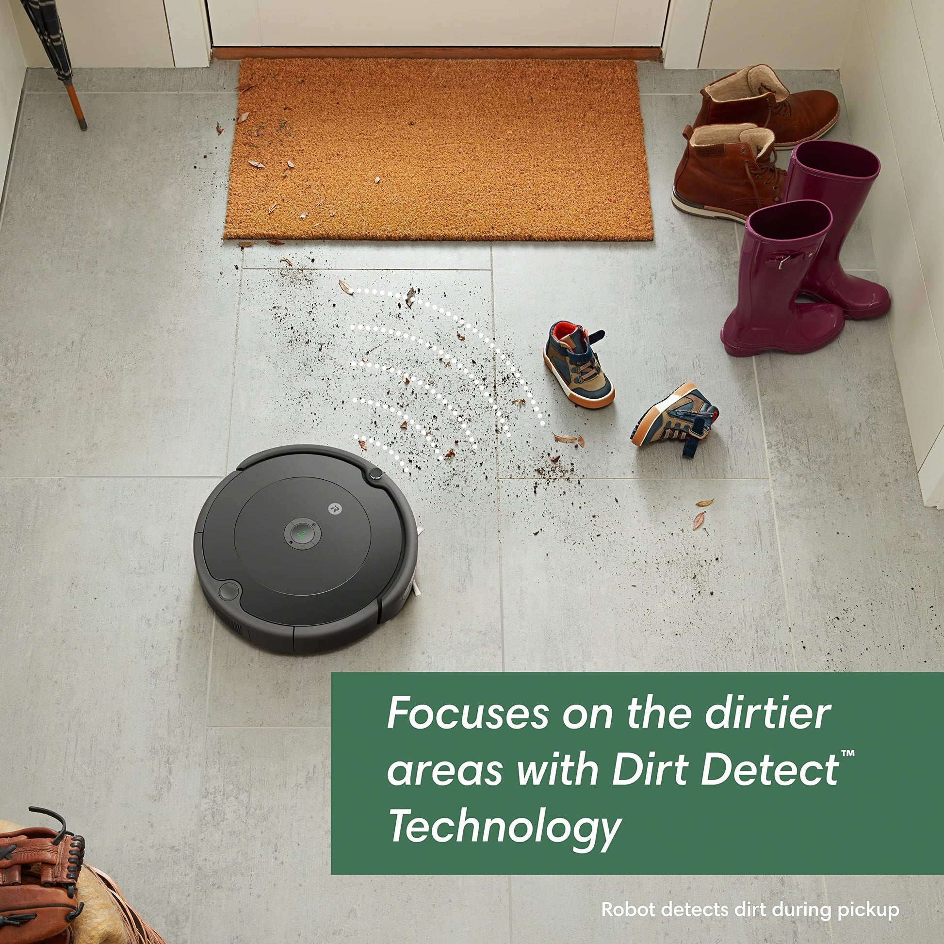 iRobot Roomba Robot Vacuum and Mop Combo (Y0140) - Vacuums & mops, Easy to use, Power-Lifting Suction, Multi-Surface Floors, Smart Navigation, Cleans in Neat Rows, Self-Charging, Bagless, Space-Saving