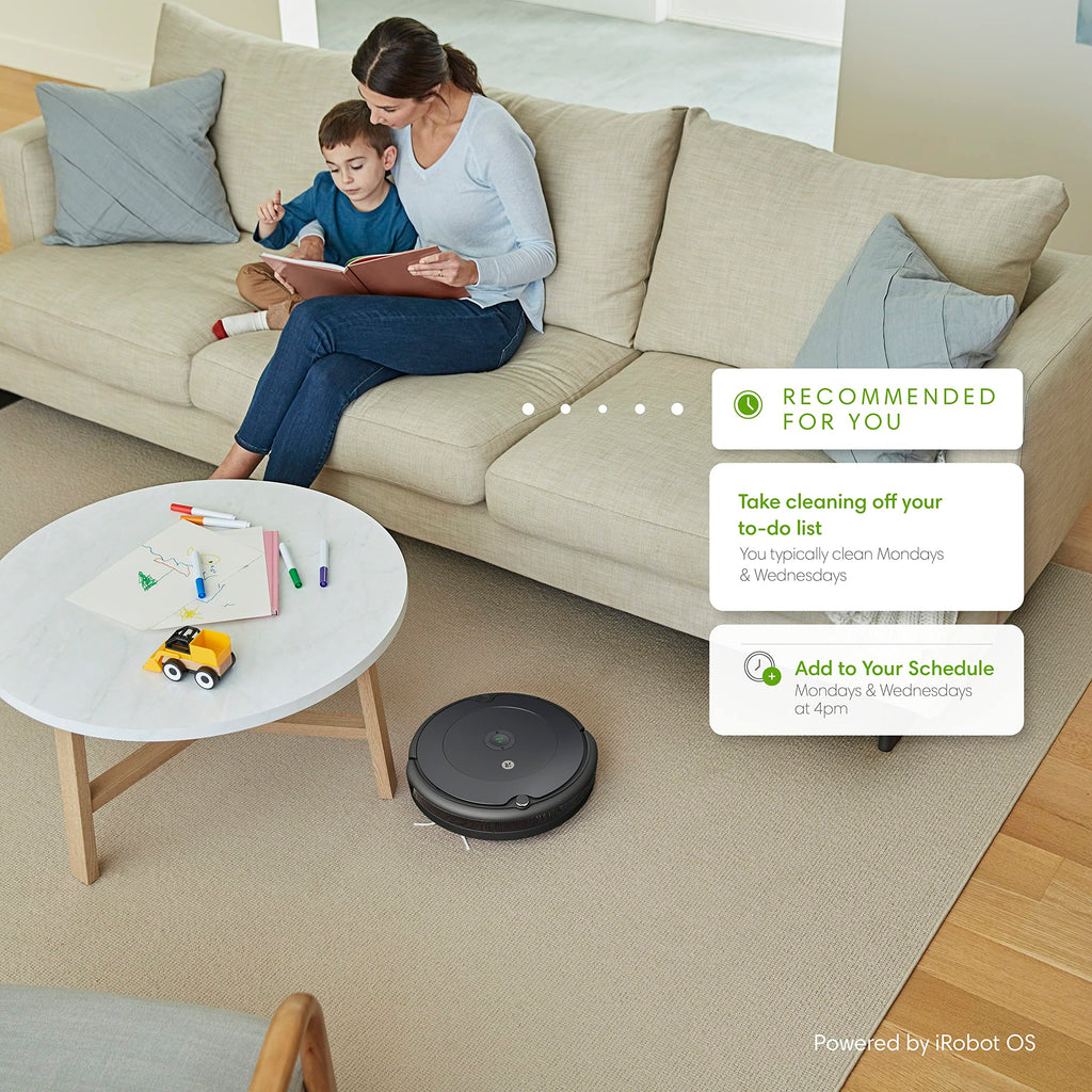 iRobot Roomba Robot Vacuum and Mop Combo (Y0140) - Vacuums & mops, Easy to use, Power-Lifting Suction, Multi-Surface Floors, Smart Navigation, Cleans in Neat Rows, Self-Charging, Bagless, Space-Saving