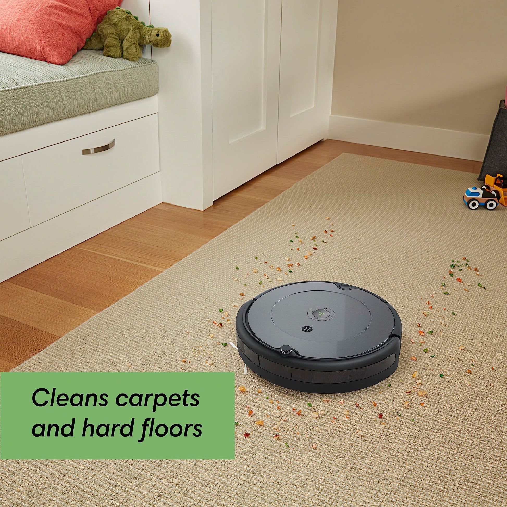 iRobot Roomba Robot Vacuum and Mop Combo (Y0140) - Vacuums & mops, Easy to use, Power-Lifting Suction, Multi-Surface Floors, Smart Navigation, Cleans in Neat Rows, Self-Charging, Bagless, Space-Saving